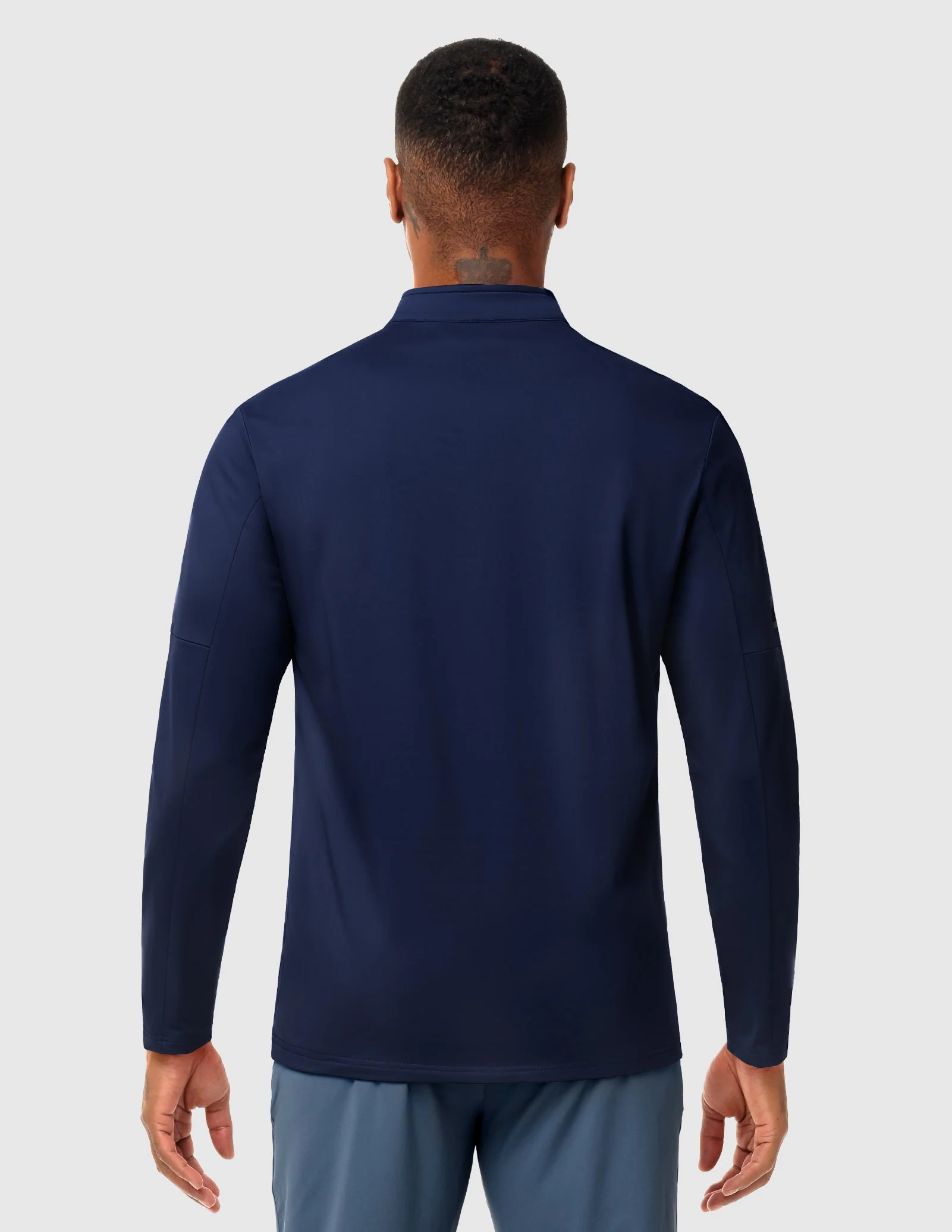Men’s Brushed Quarter Zip Pullover Long Sleeve – Fleece Lined, Midweight - Image 10