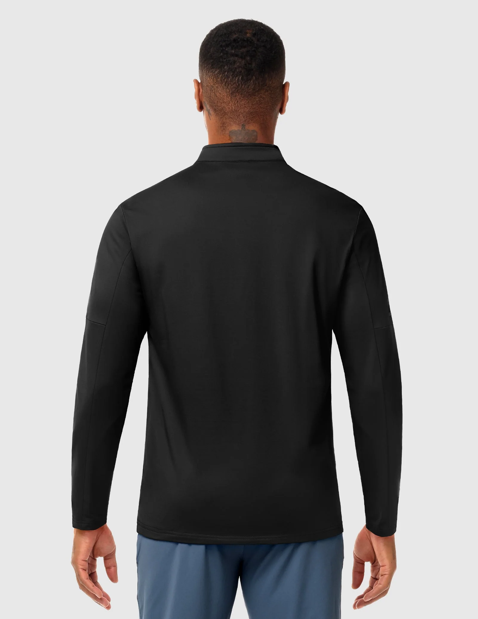 Men’s Brushed Quarter Zip Pullover Long Sleeve – Fleece Lined, Midweight - Image 16