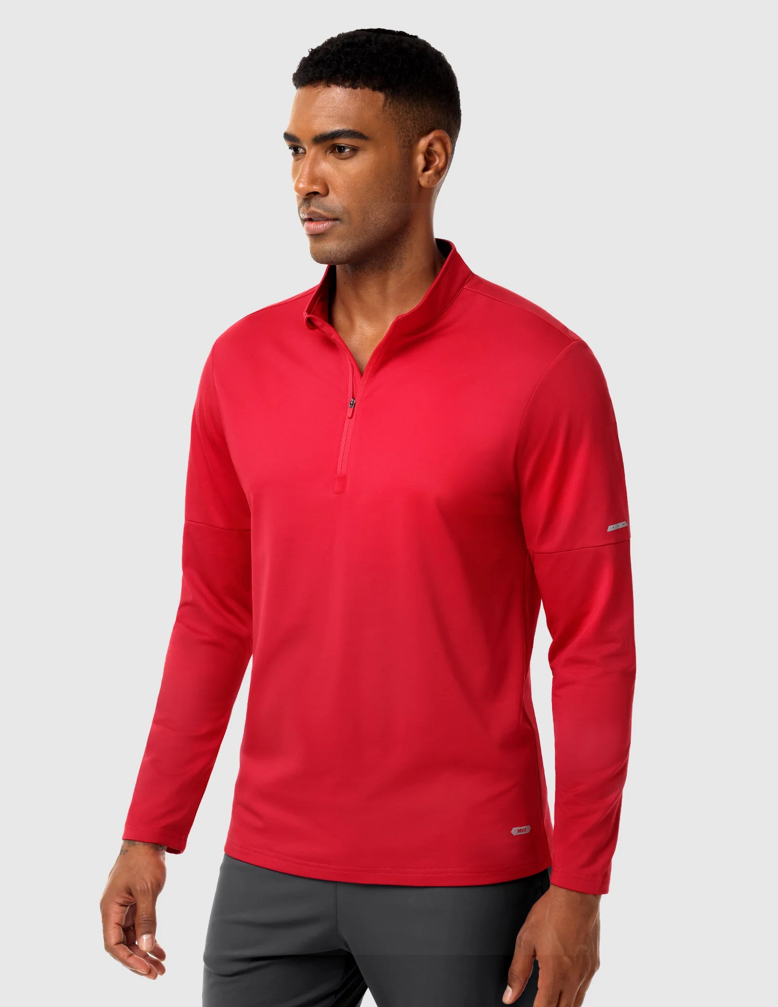 Men’s Brushed Quarter Zip Pullover Long Sleeve – Fleece Lined, Midweight - Image 21