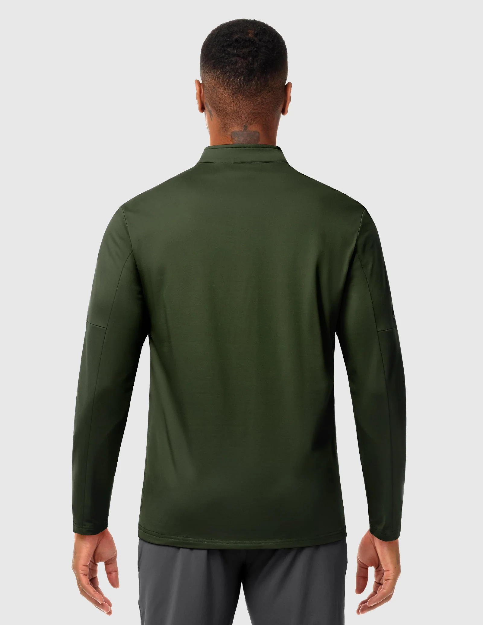 Men’s Brushed Quarter Zip Pullover Long Sleeve – Fleece Lined, Midweight - Image 28