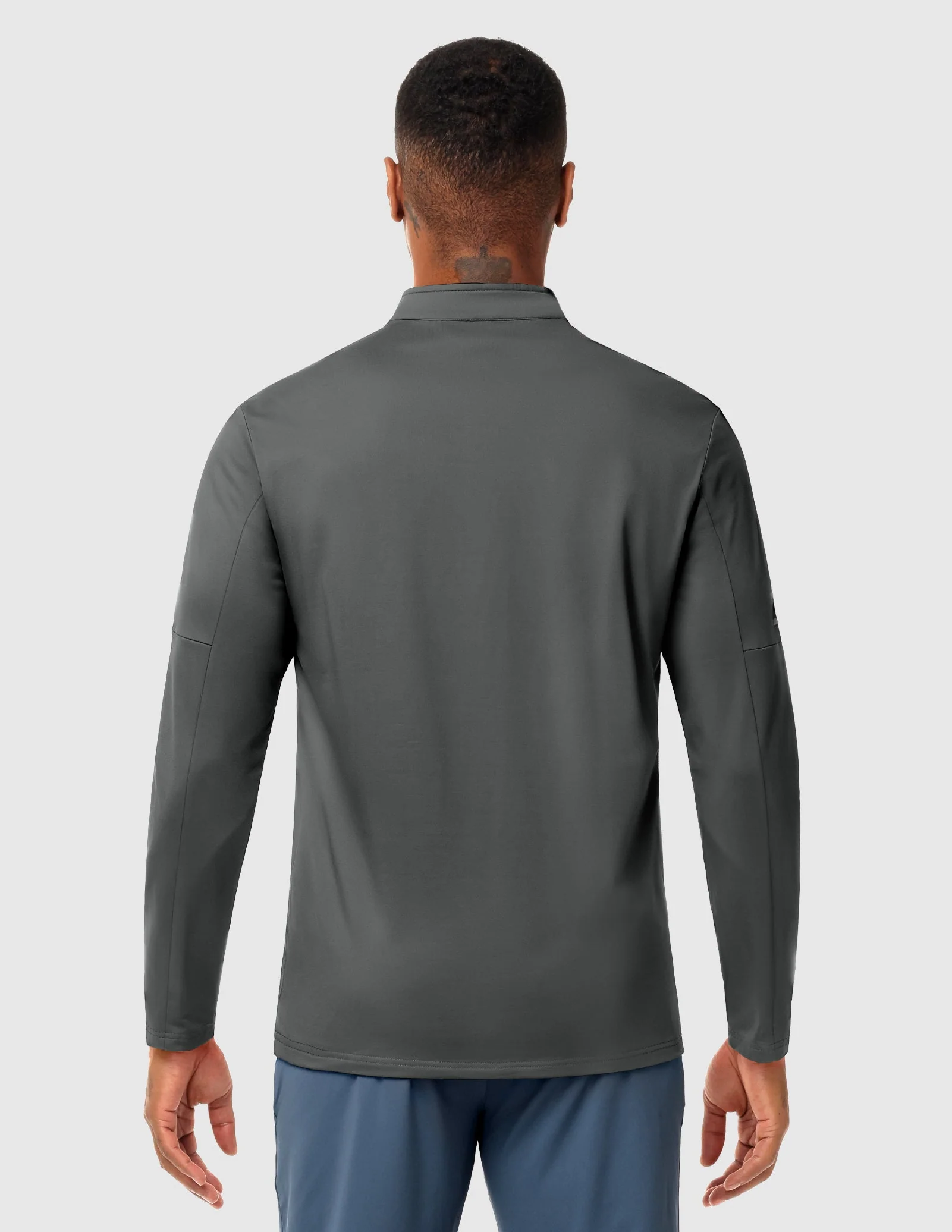 Men’s Brushed Quarter Zip Pullover Long Sleeve – Fleece Lined, Midweight - Image 32