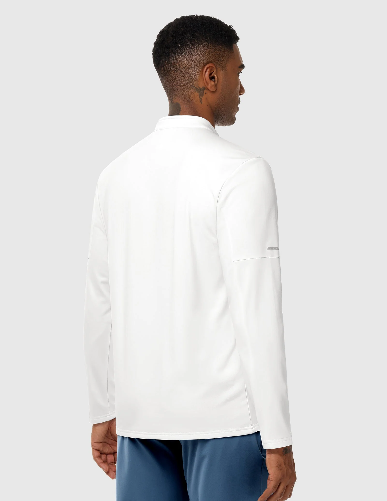 Men’s Brushed Quarter Zip Pullover Long Sleeve – Fleece Lined, Midweight - Image 4