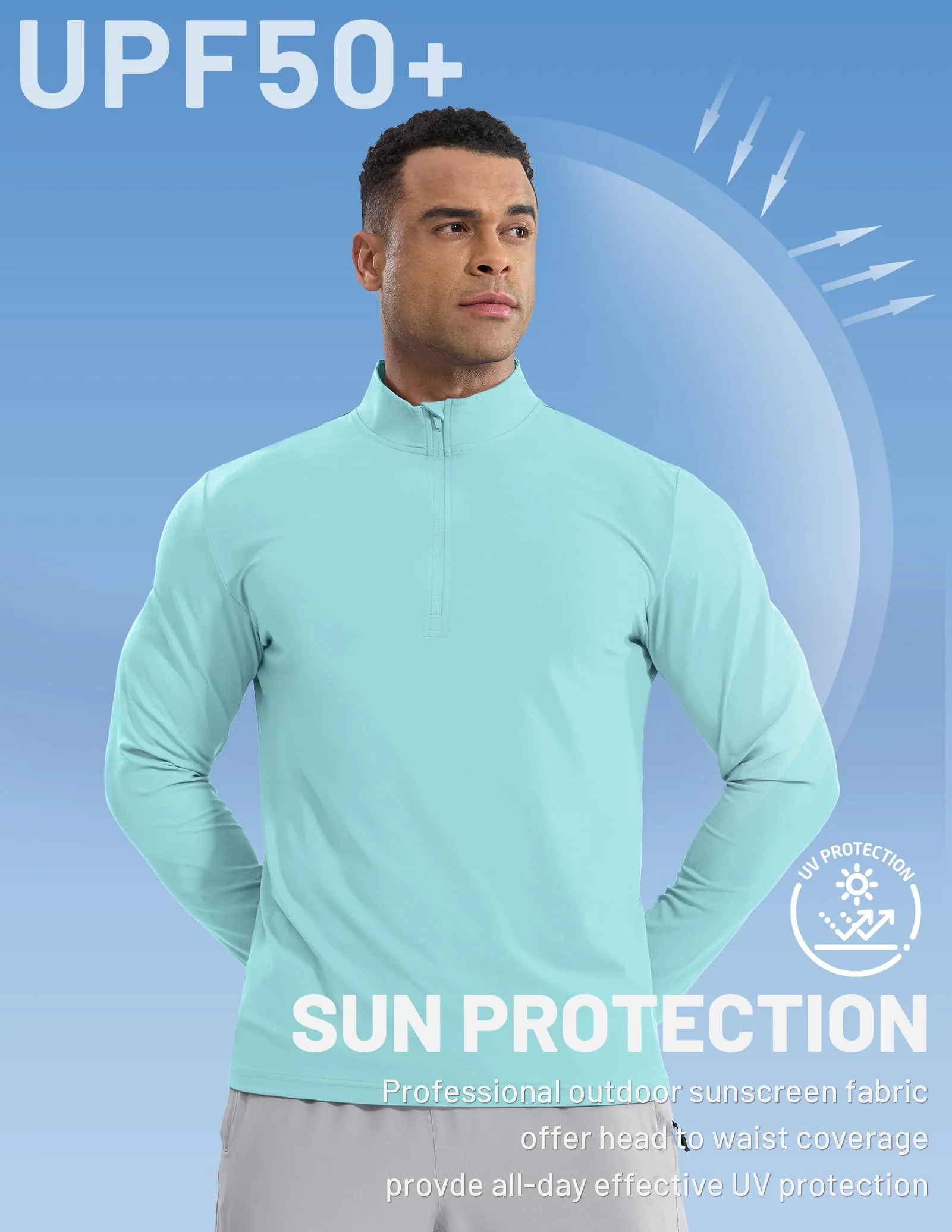 Men's Long Sleeve Base Quarter Zip - Image 12