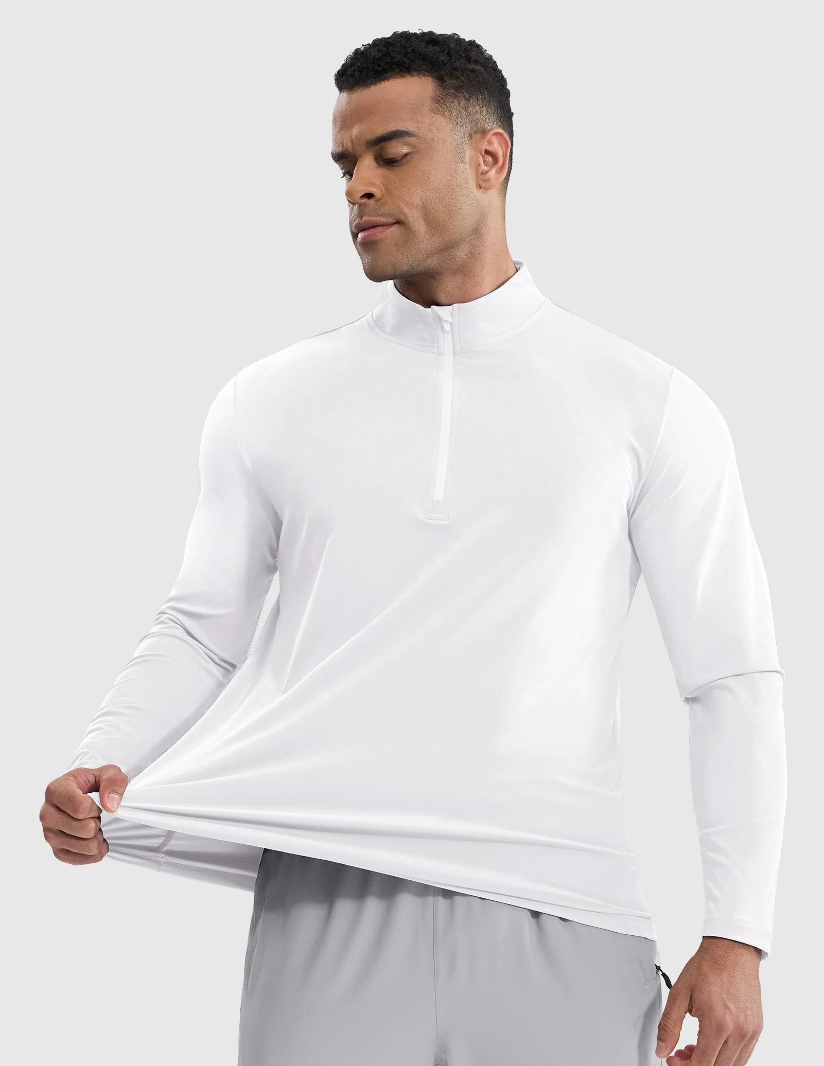 Men's Long Sleeve Base Quarter Zip - Image 23