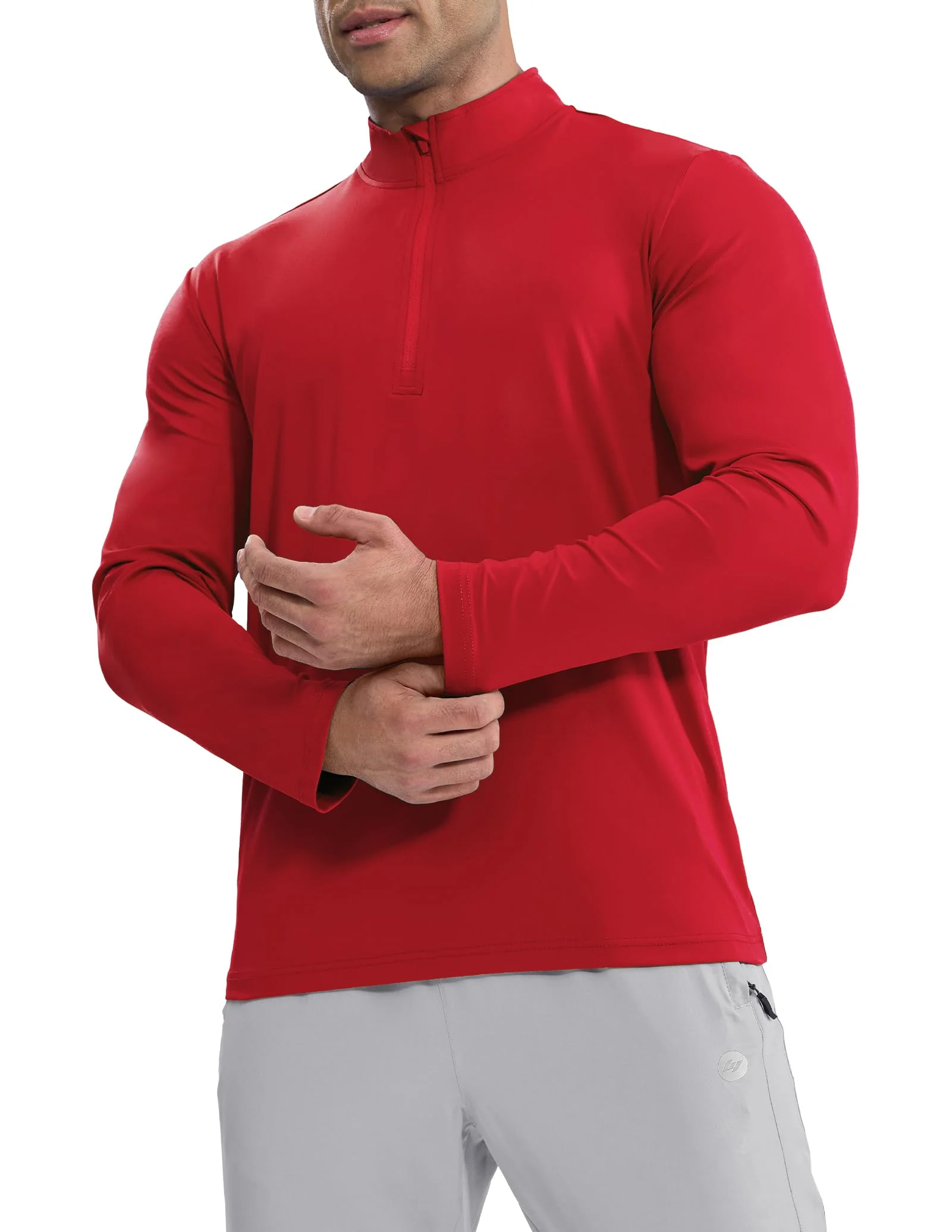 Men's Long Sleeve Base Quarter Zip - Image 3