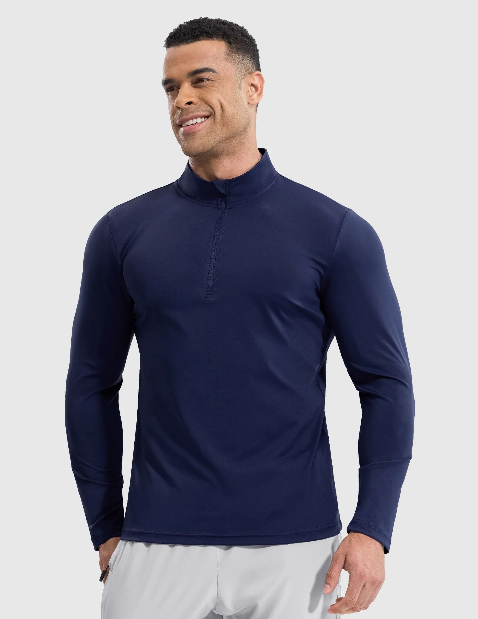 Men's Long Sleeve Base Quarter Zip - Image 33