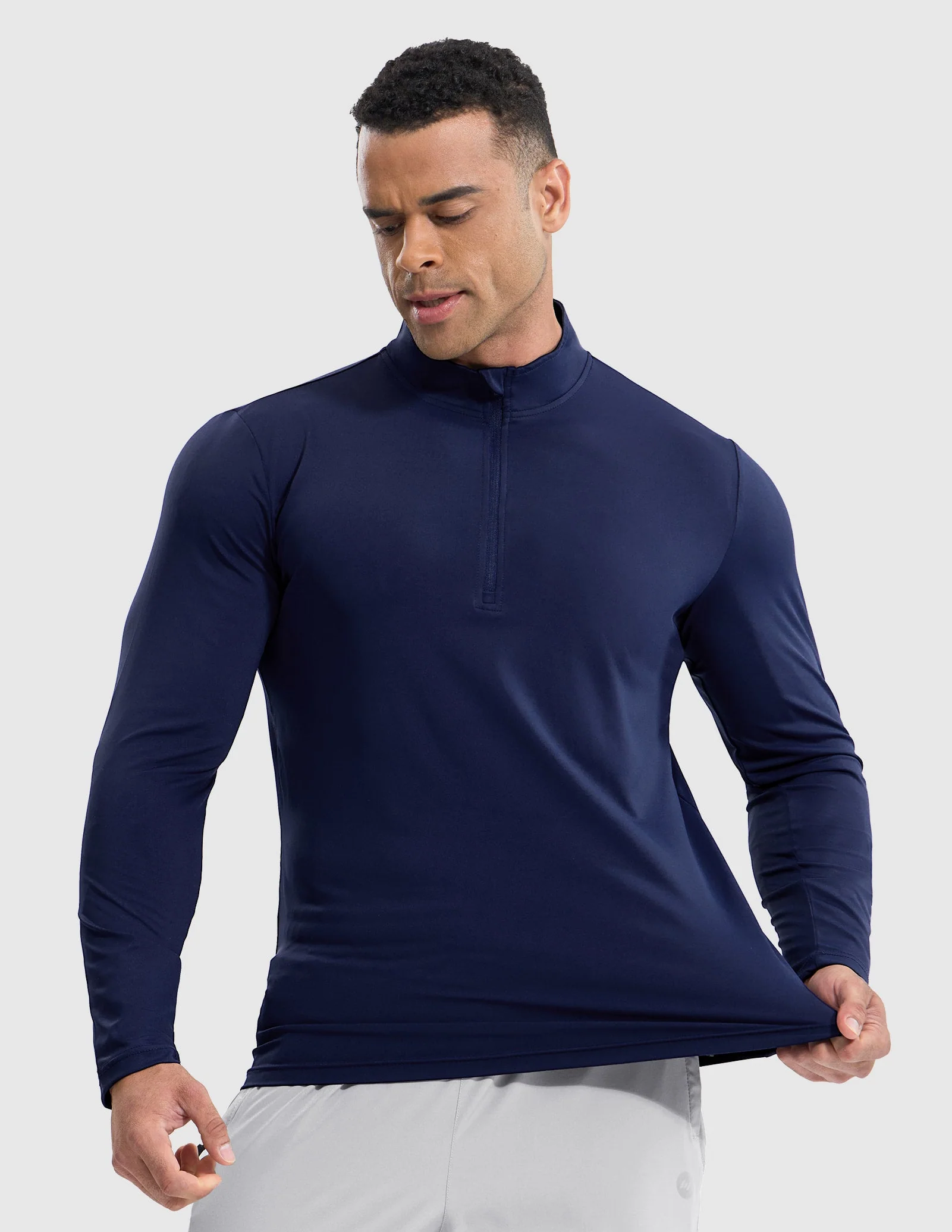 Men's Long Sleeve Base Quarter Zip - Image 34