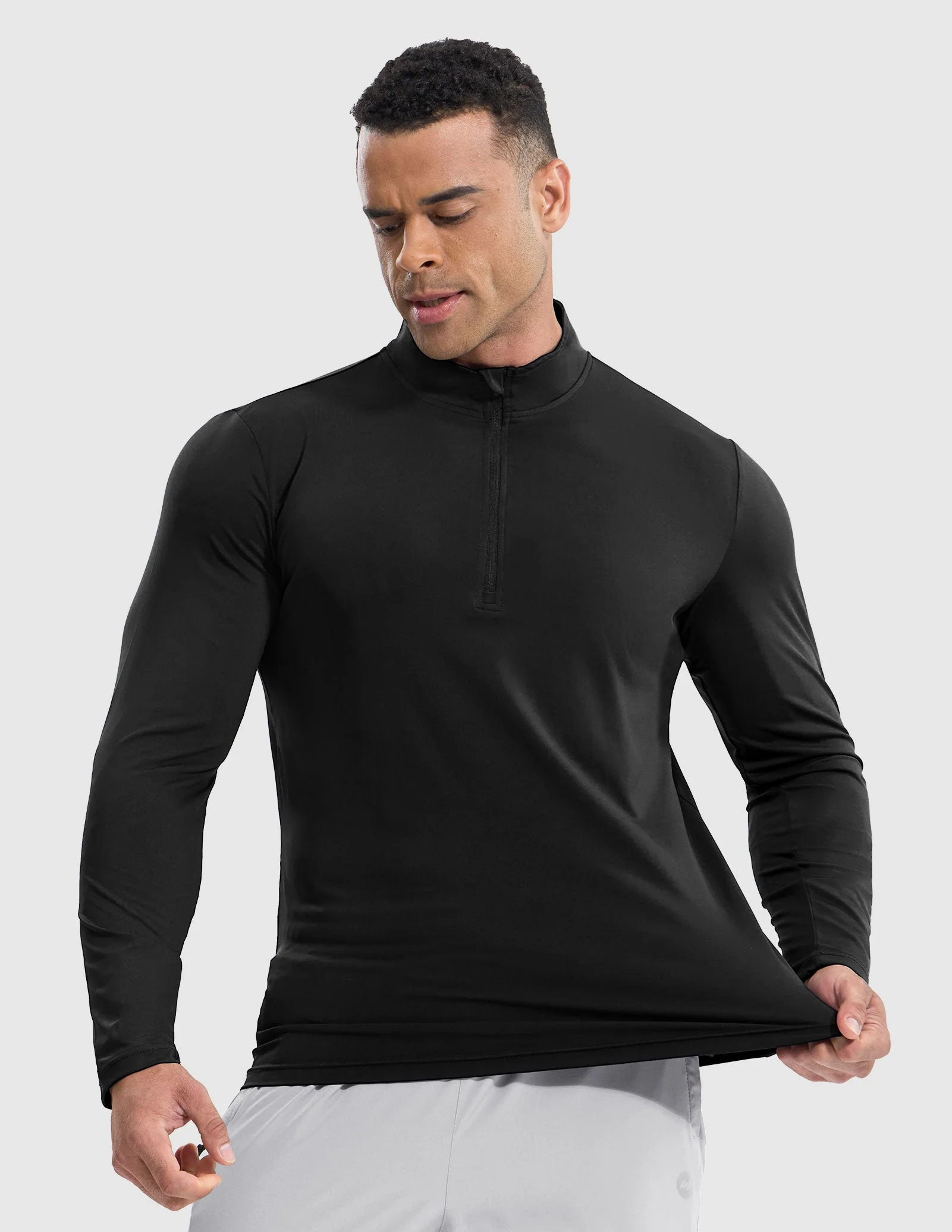 Men's Long Sleeve Base Quarter Zip - Image 35