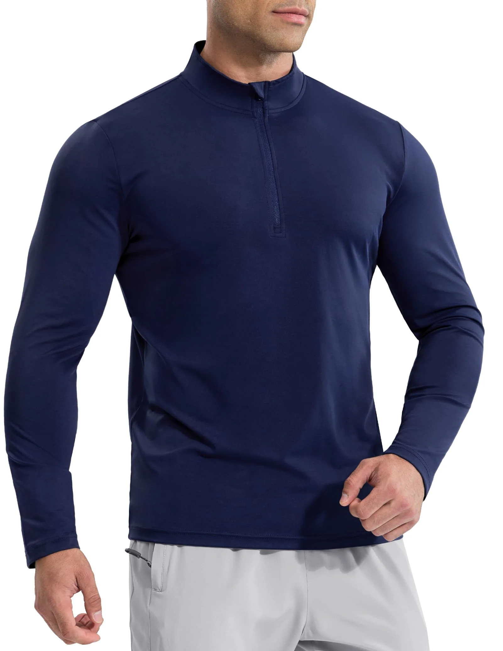Men's Long Sleeve Base Quarter Zip - Image 4