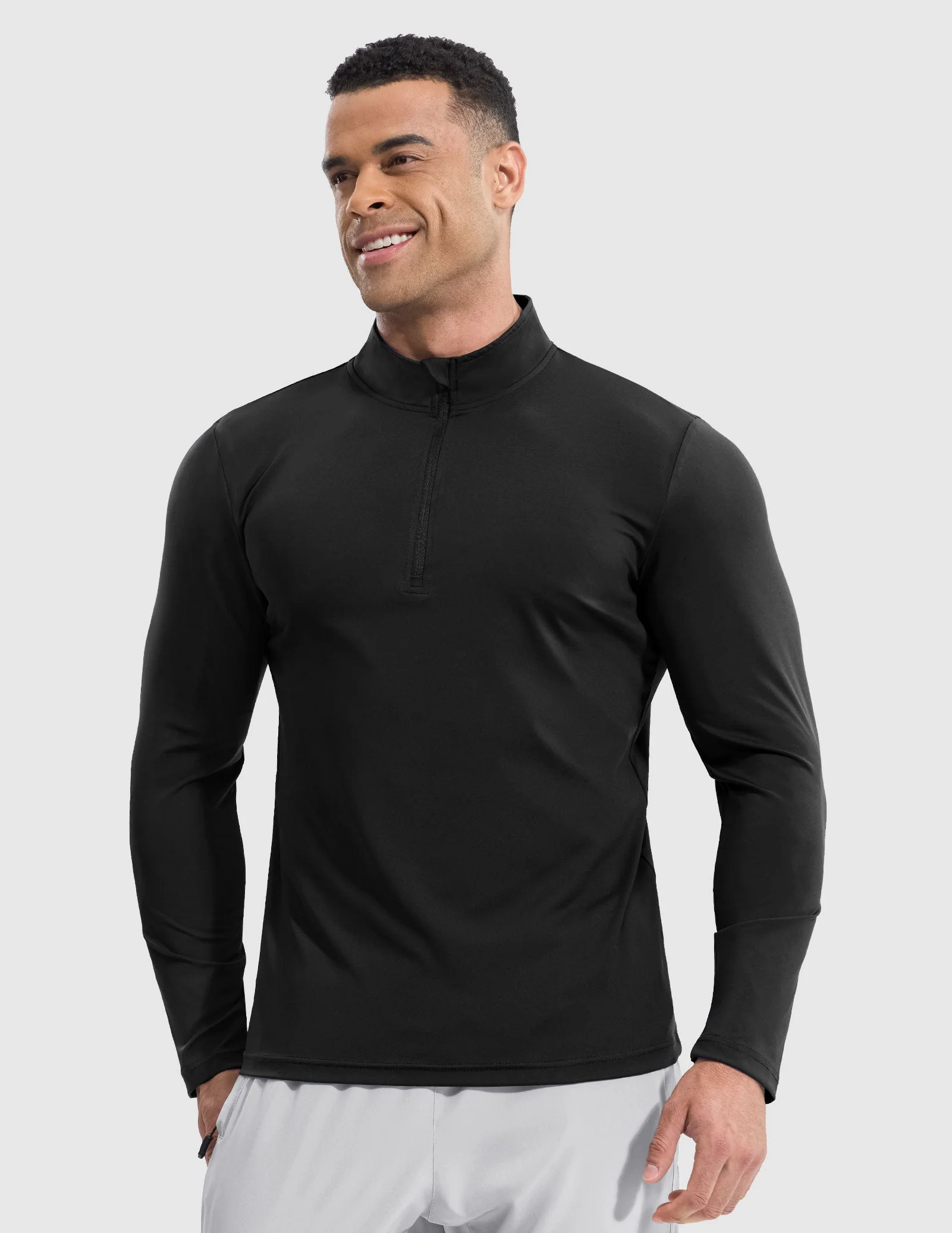 Men's Long Sleeve Base Quarter Zip - Image 40