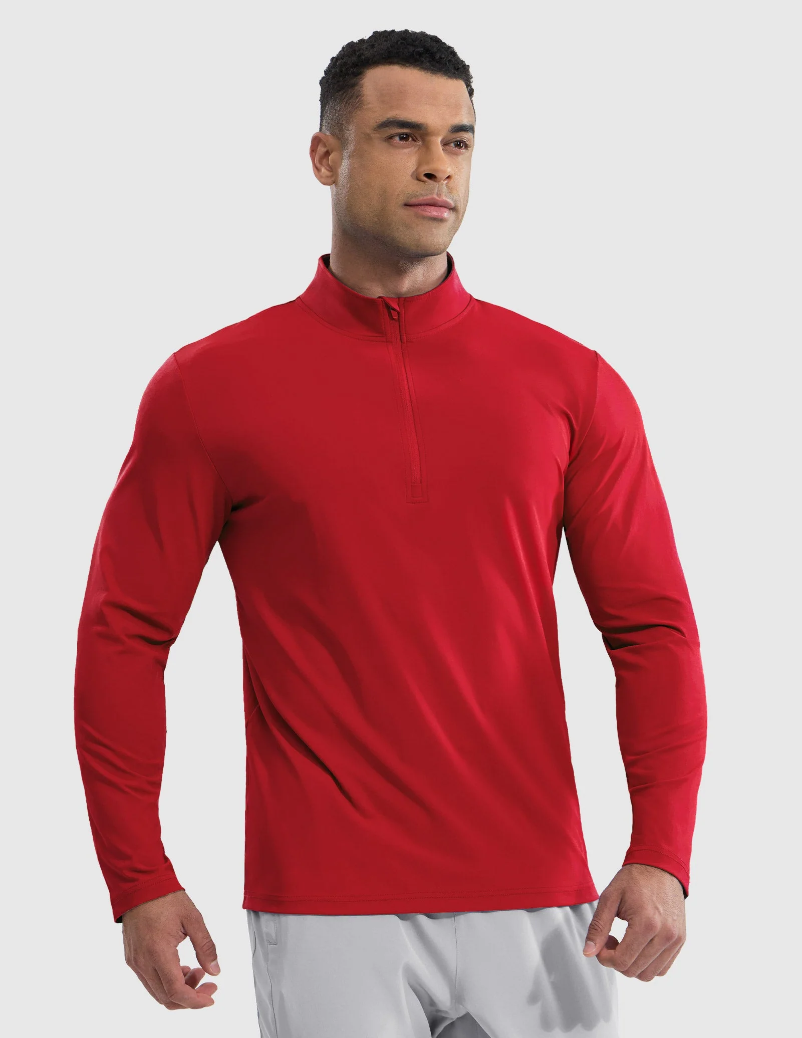 Men's Long Sleeve Base Quarter Zip - Image 45