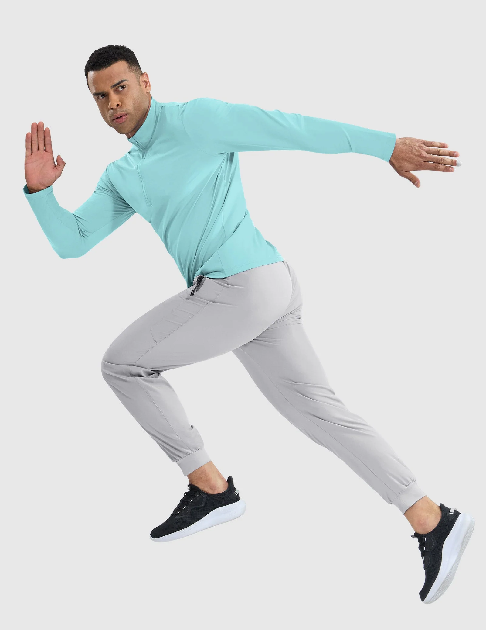 Men's Long Sleeve Base Quarter Zip - Image 47