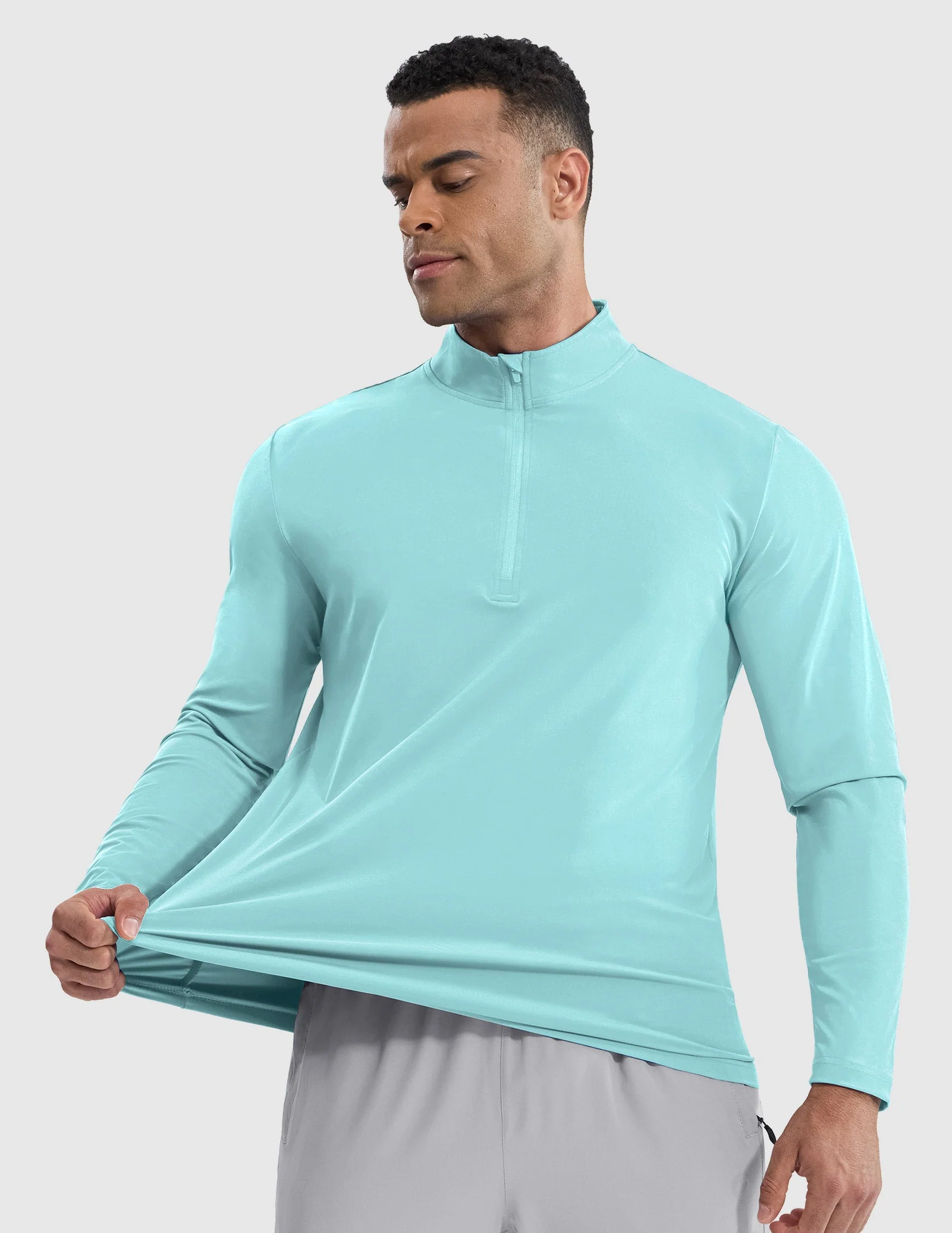 Men's Long Sleeve Base Quarter Zip - Image 51