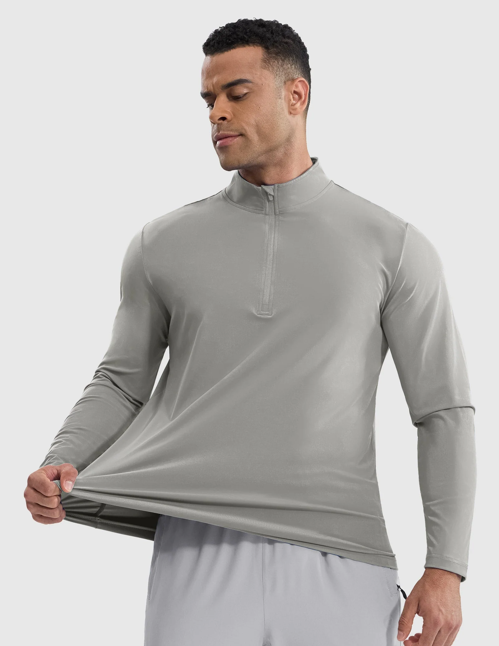 Men's Long Sleeve Base Quarter Zip - Image 58