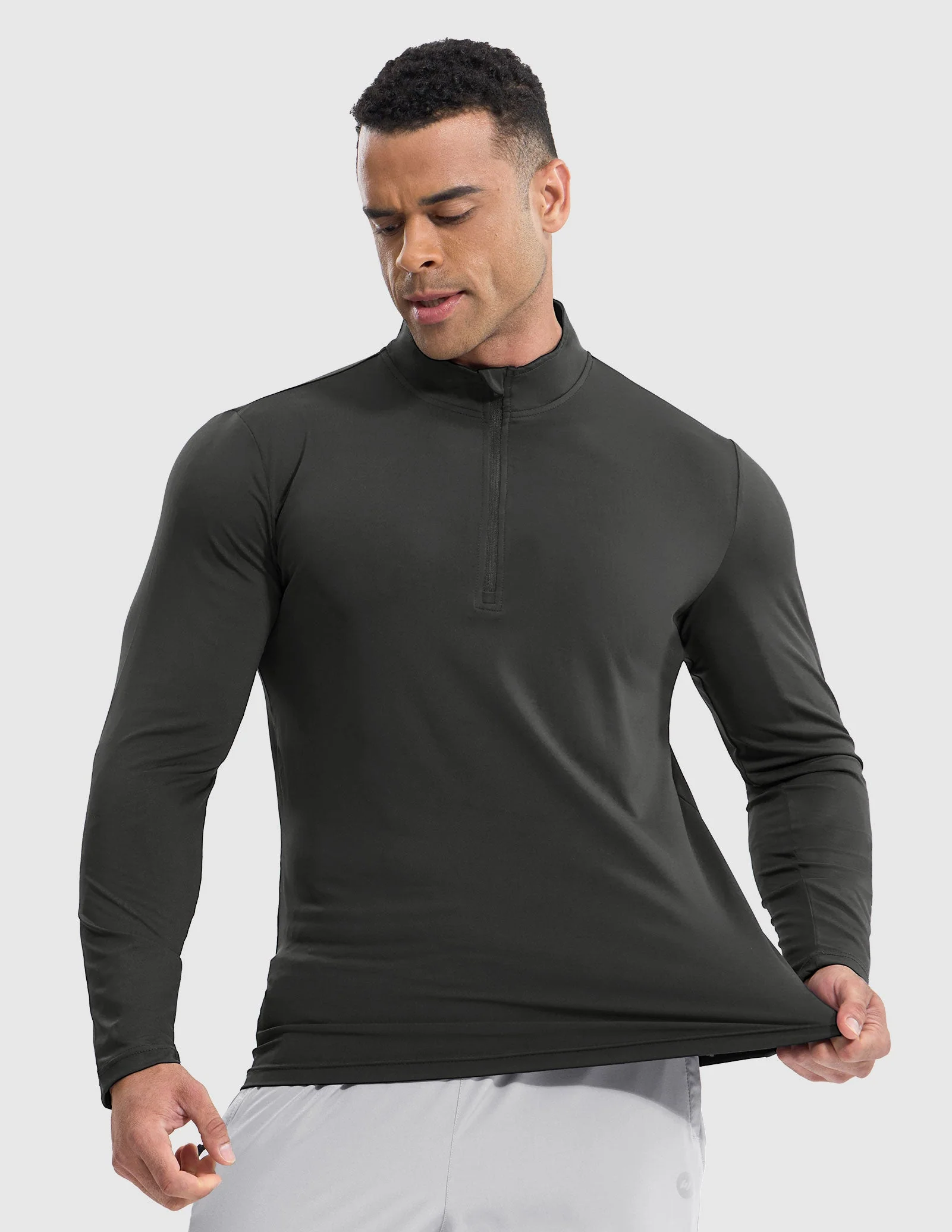 Men's Long Sleeve Base Quarter Zip - Image 63