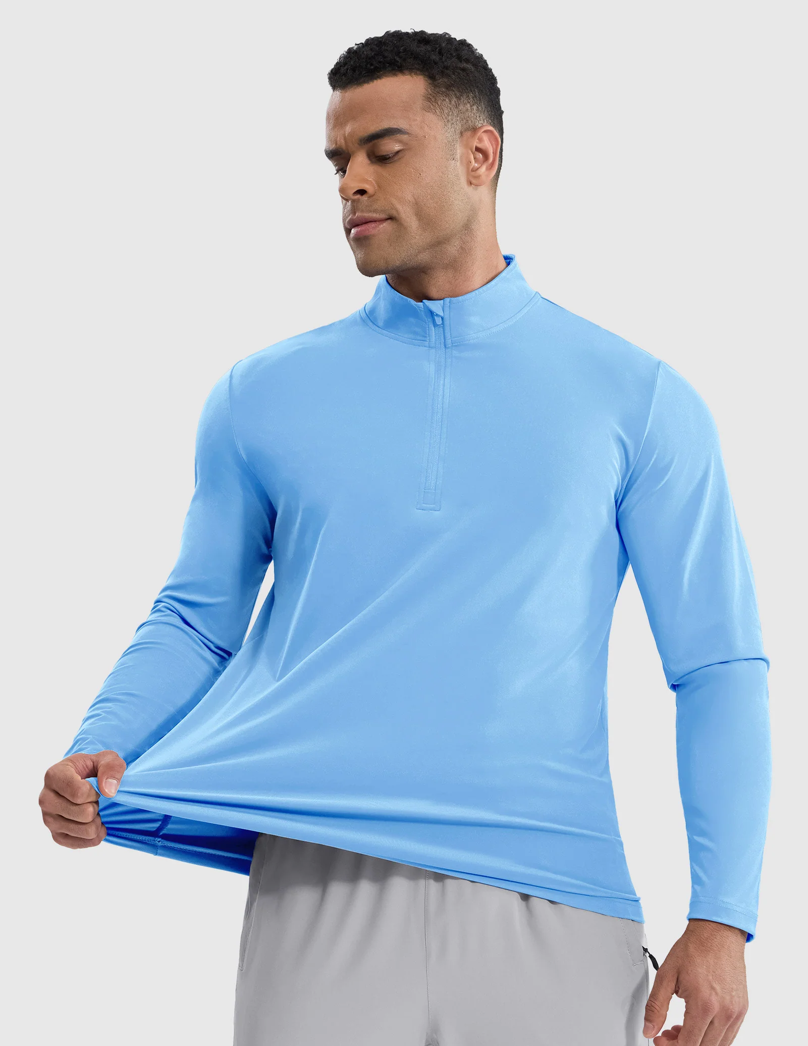 Men's Long Sleeve Base Quarter Zip - Image 71