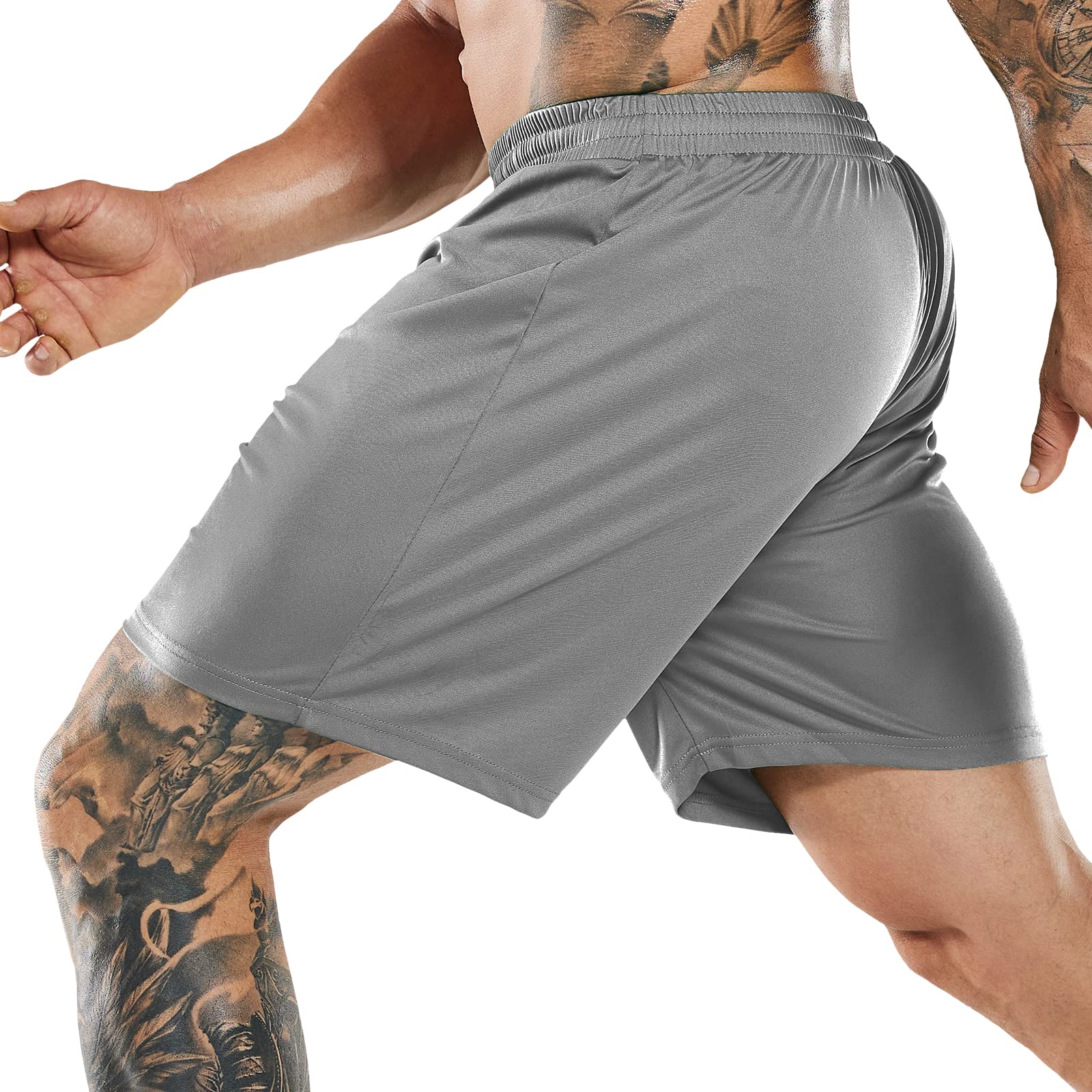 Men's Quick-Dry Athletic Running Shorts without Pockets - Image 14