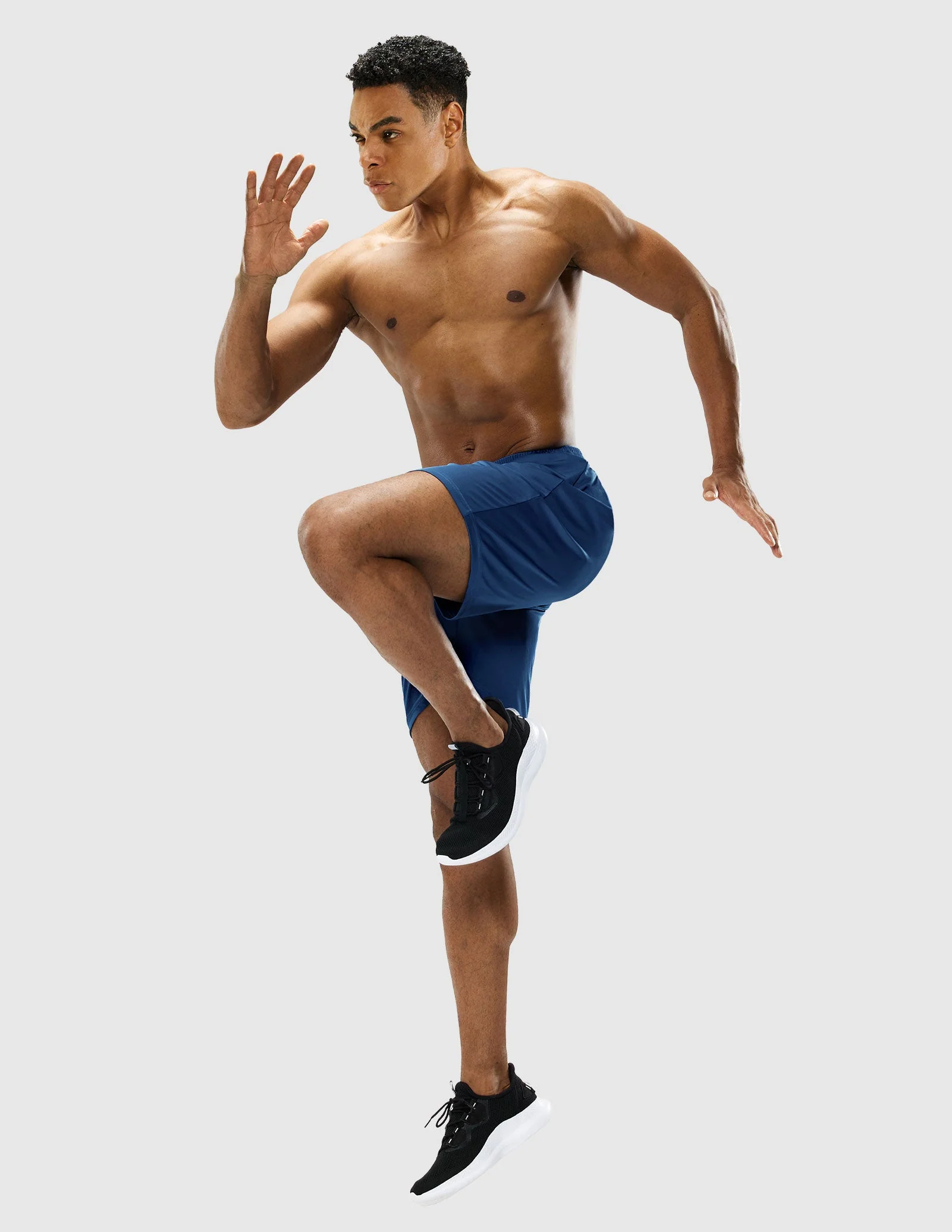Men's Quick-Dry Athletic Running Shorts without Pockets - Image 23