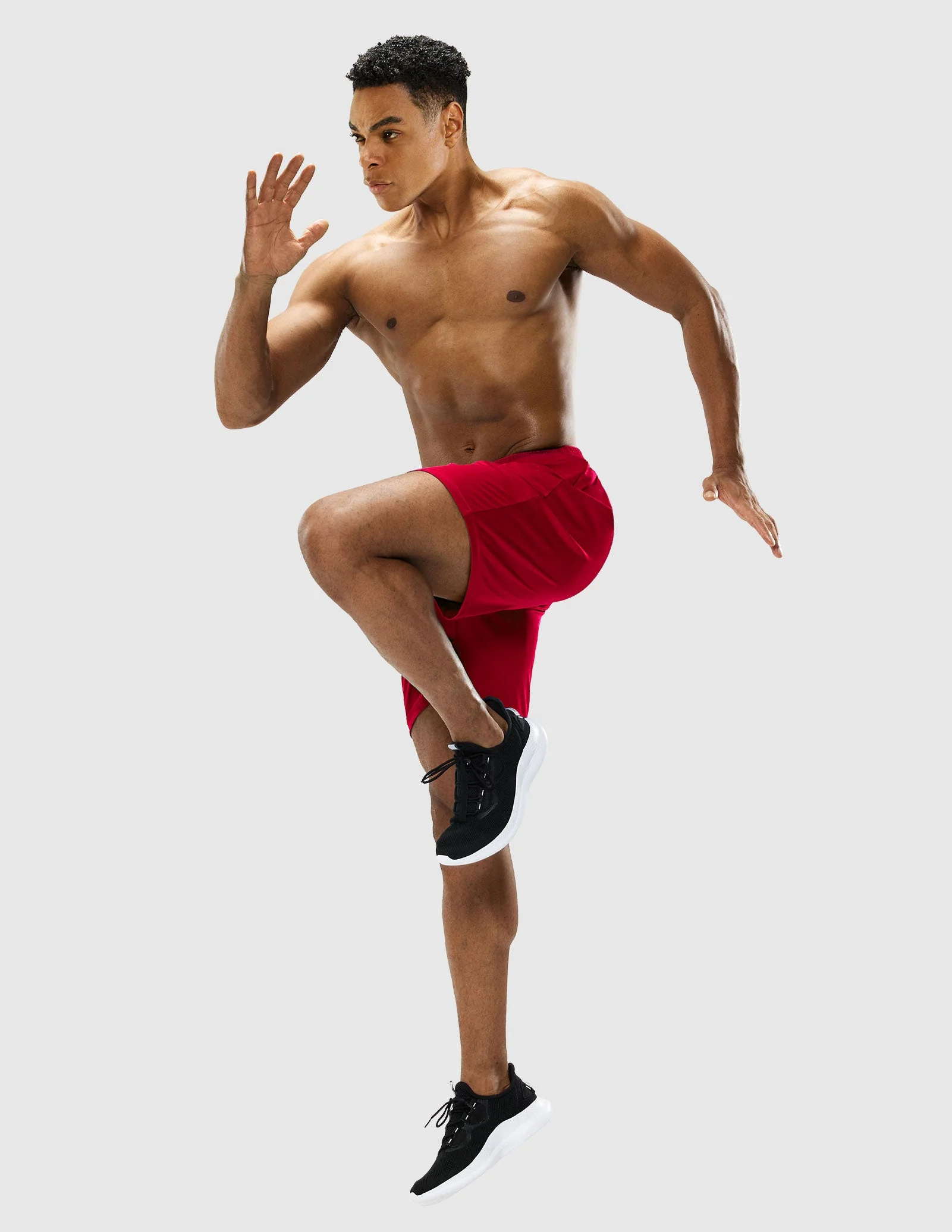 Men's Quick-Dry Athletic Running Shorts without Pockets - Image 51