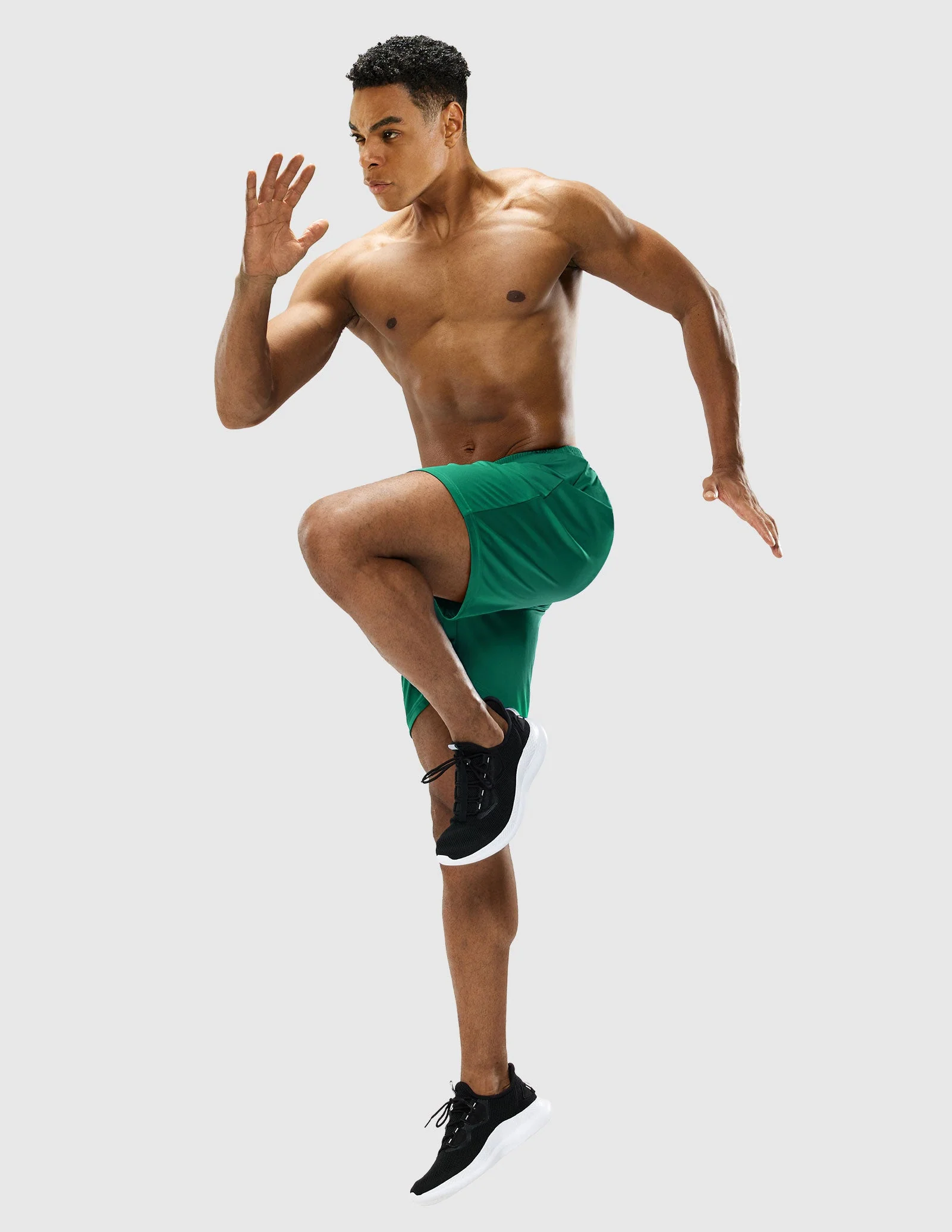 Men's Quick-Dry Athletic Running Shorts without Pockets - Image 70