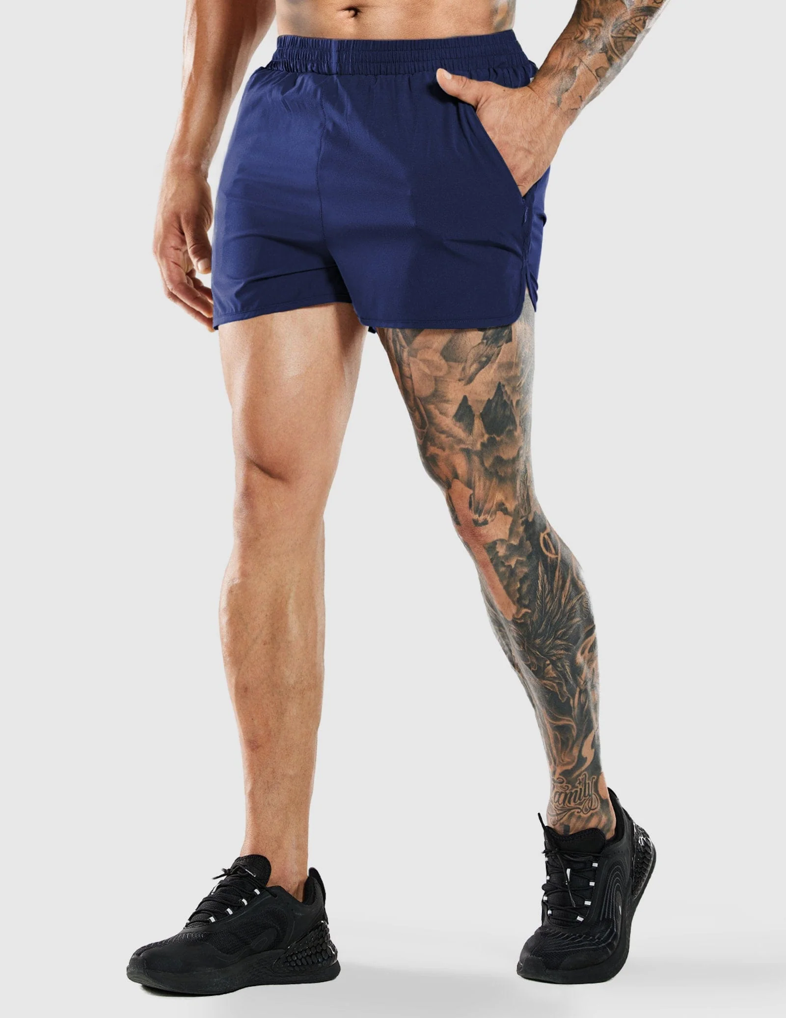 Men's PaceLite Split Running Shorts W/Brief 3" - Image 19