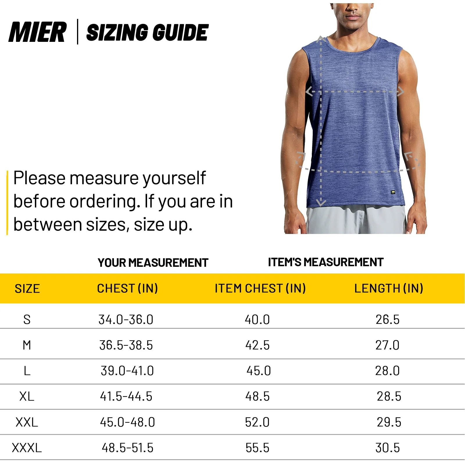 Men's Sleeveless Tee Shirt - Image 11