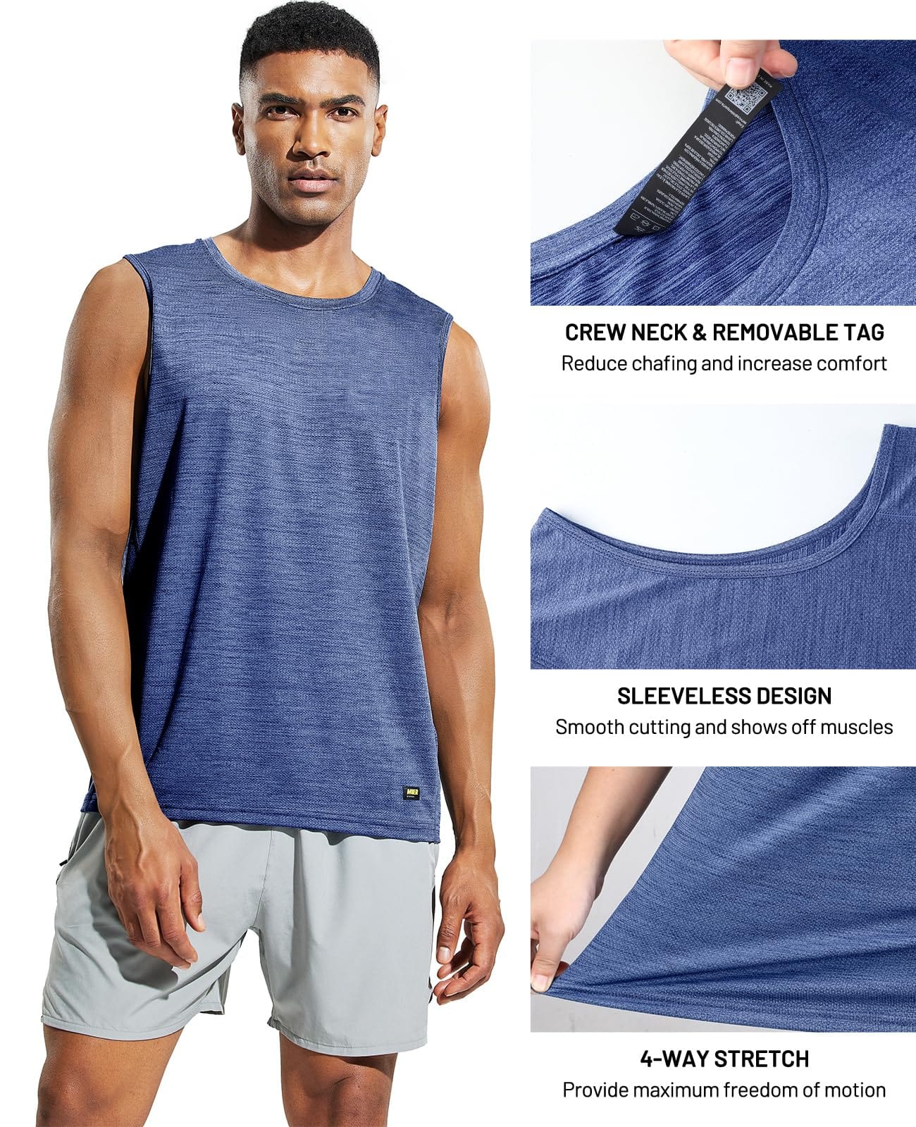 Men's Sleeveless Tee Shirt - Image 6
