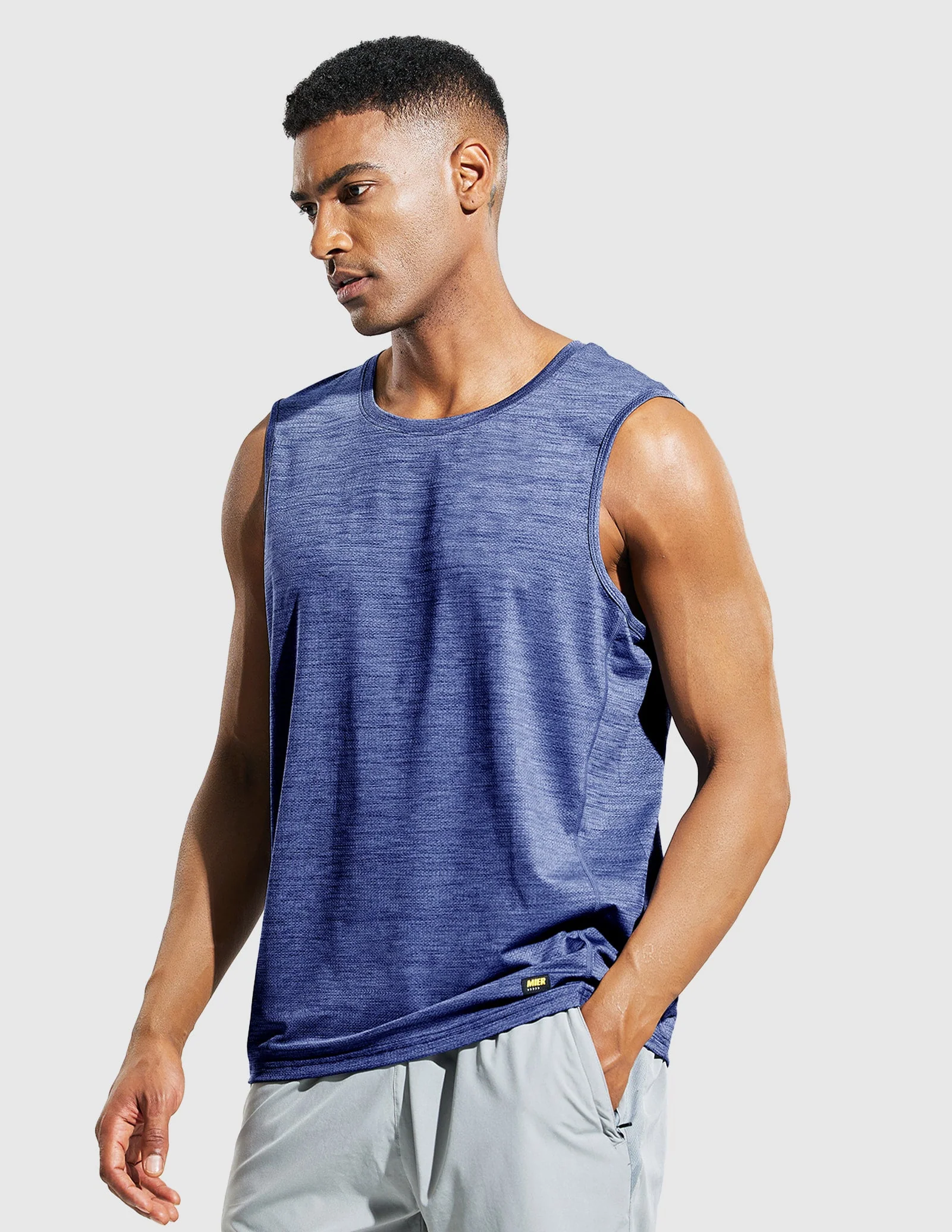 Men's Sleeveless Tee Shirt - Image 63