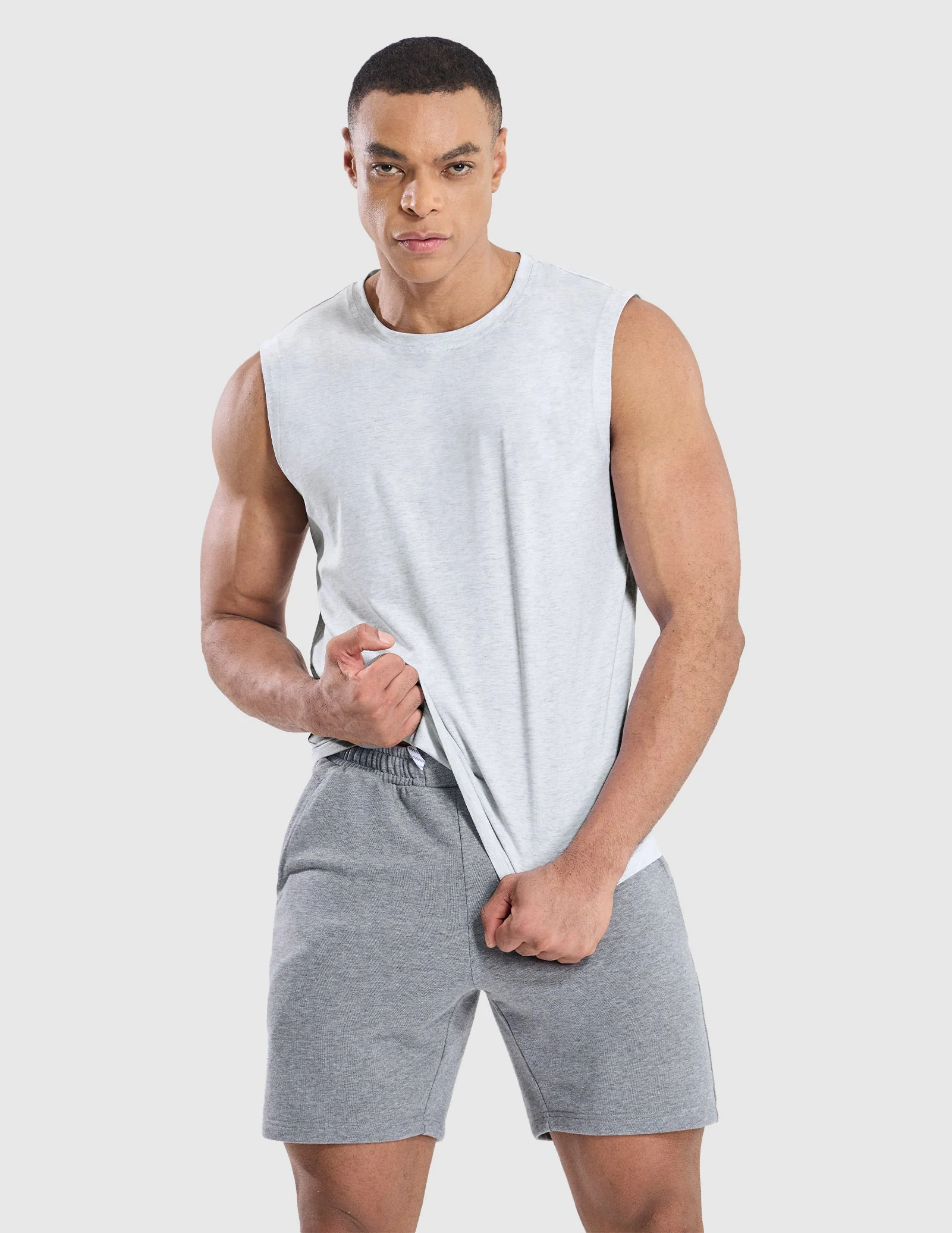 Men's Cotton Sleeveless Muscle Shirts - Image 19