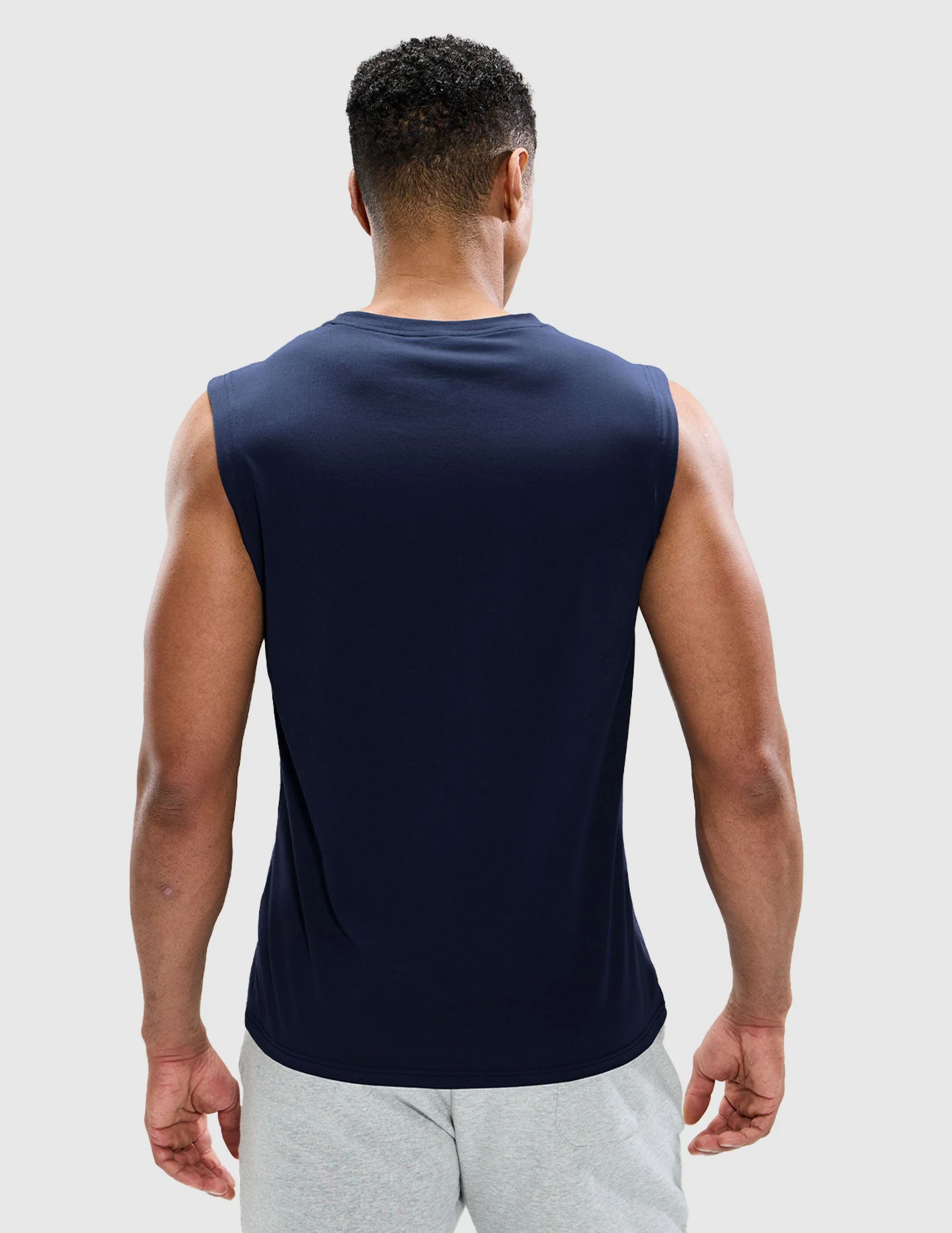 Men's Cotton Sleeveless Muscle Shirts - Image 22