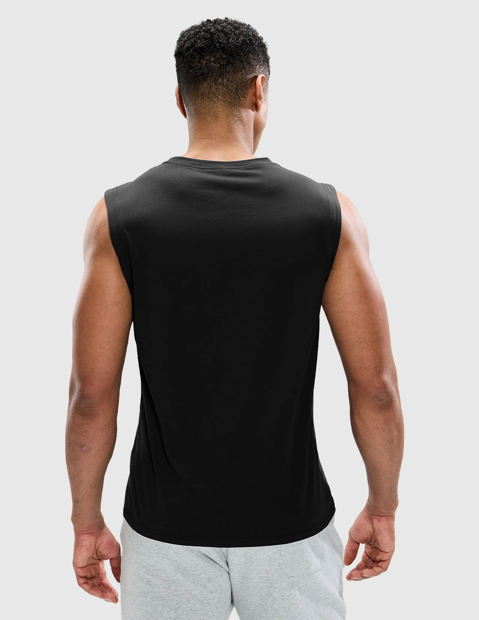Men's Cotton Sleeveless Muscle Shirts - Image 34