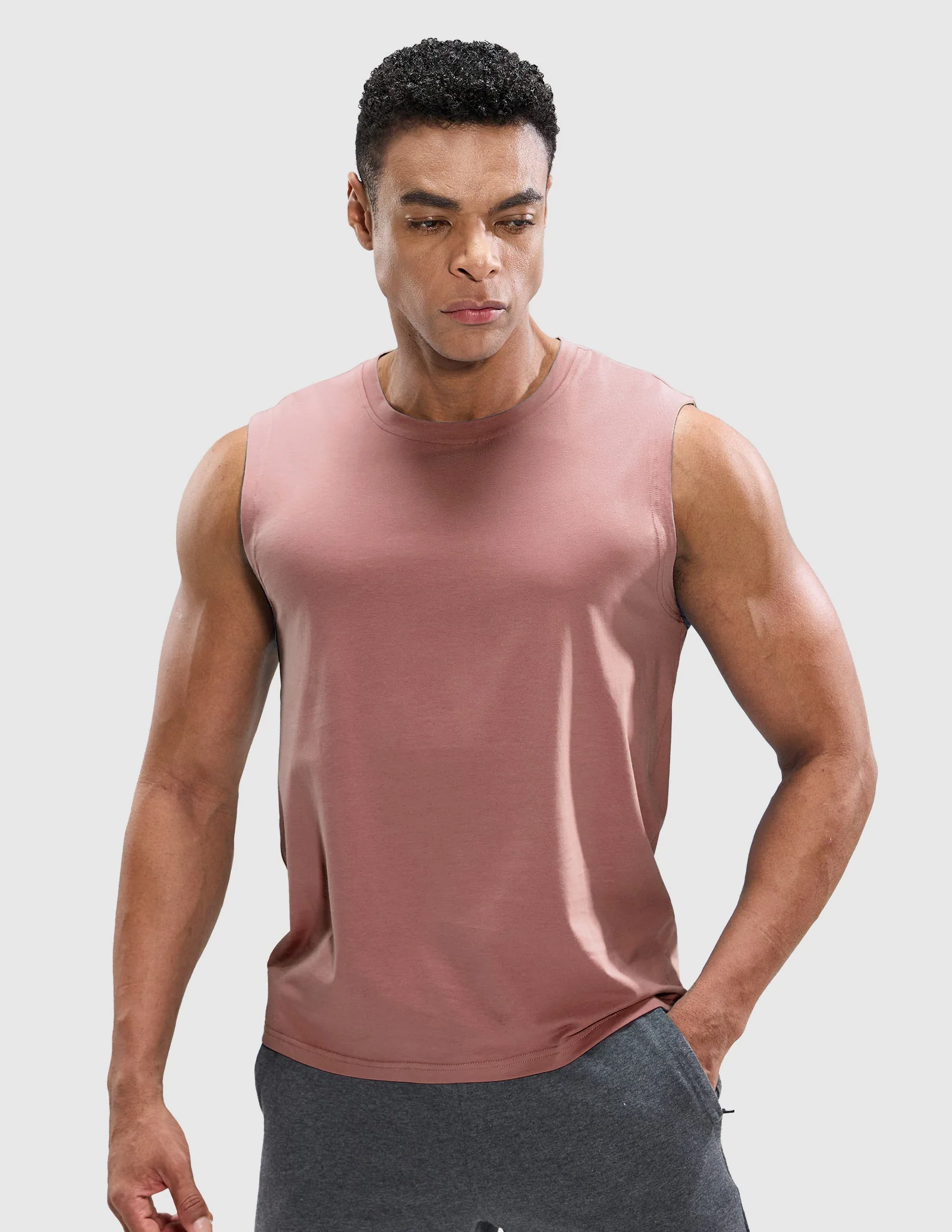 Men's Cotton Sleeveless Muscle Shirts - Image 51