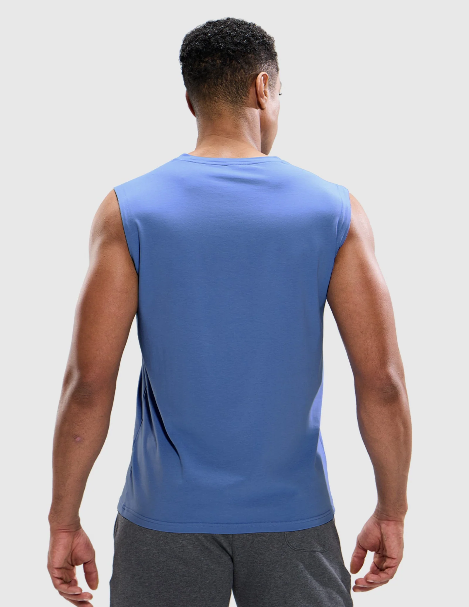 Men's Cotton Sleeveless Muscle Shirts - Image 52