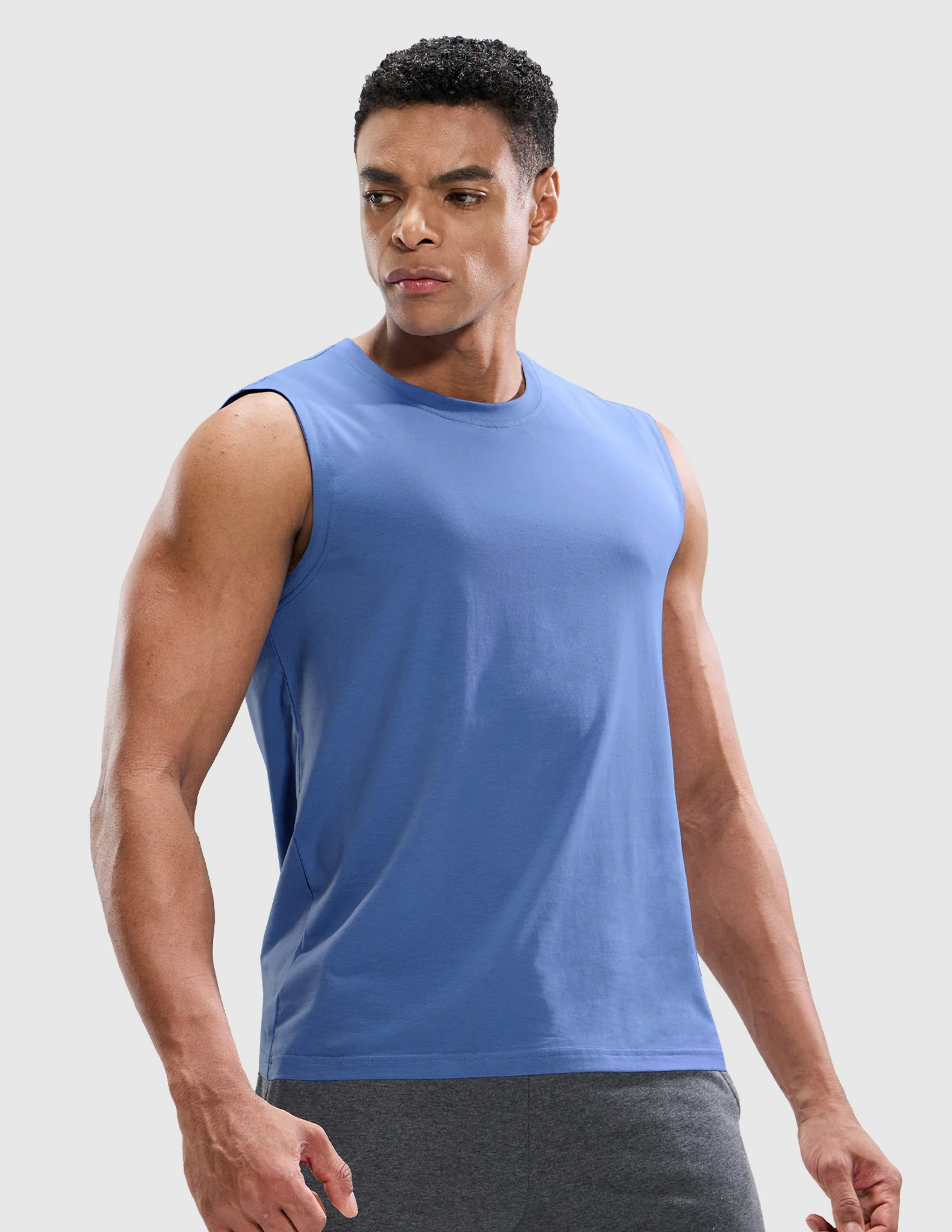 Men's Cotton Sleeveless Muscle Shirts - Image 56