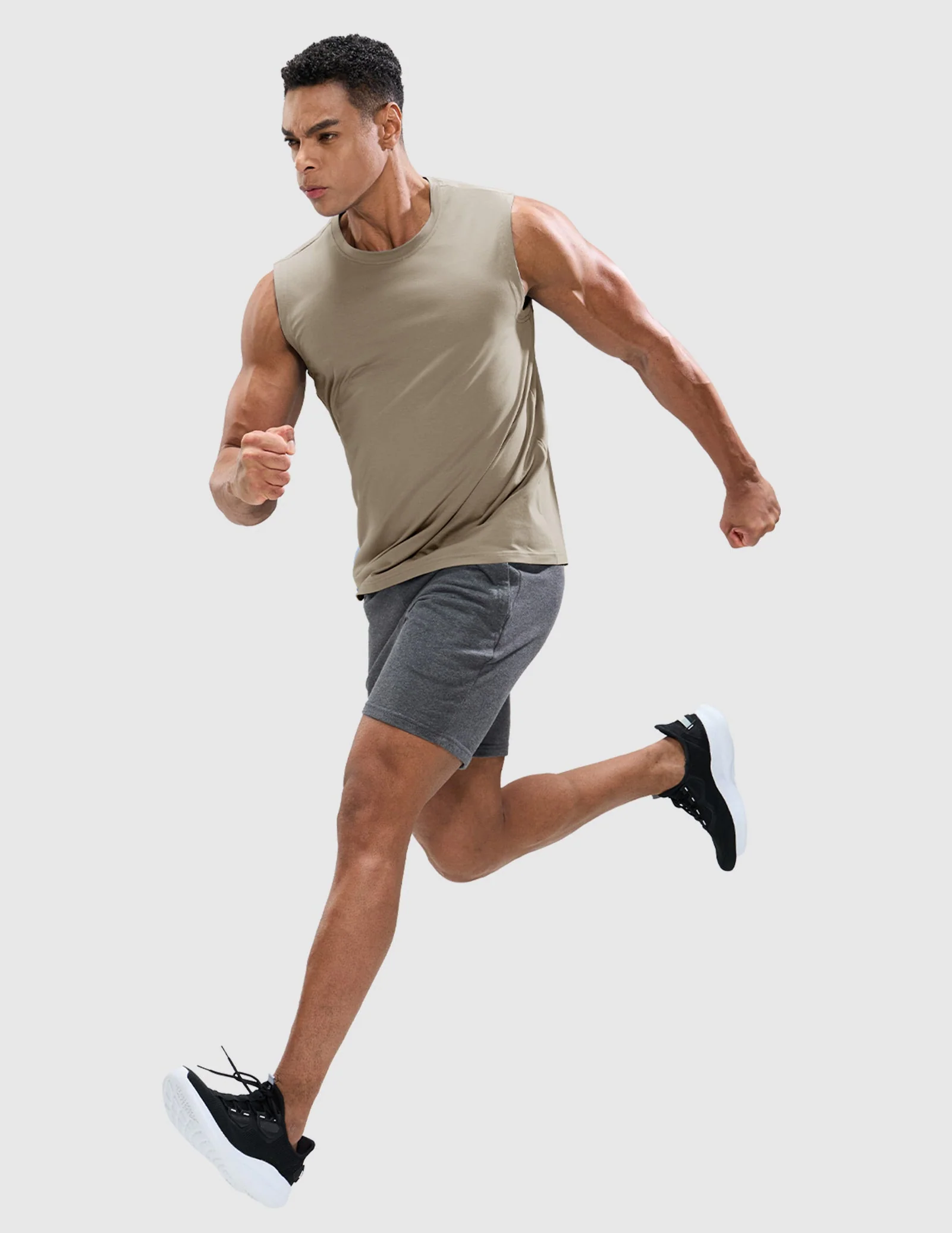 Men's Cotton Sleeveless Muscle Shirts - Image 59