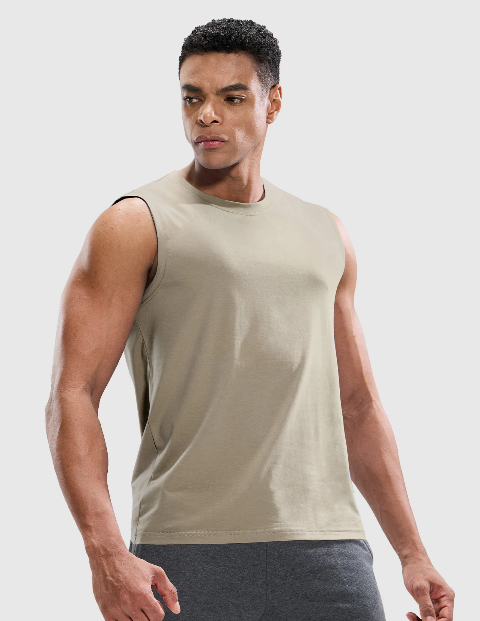 Men's Cotton Sleeveless Muscle Shirts - Image 62