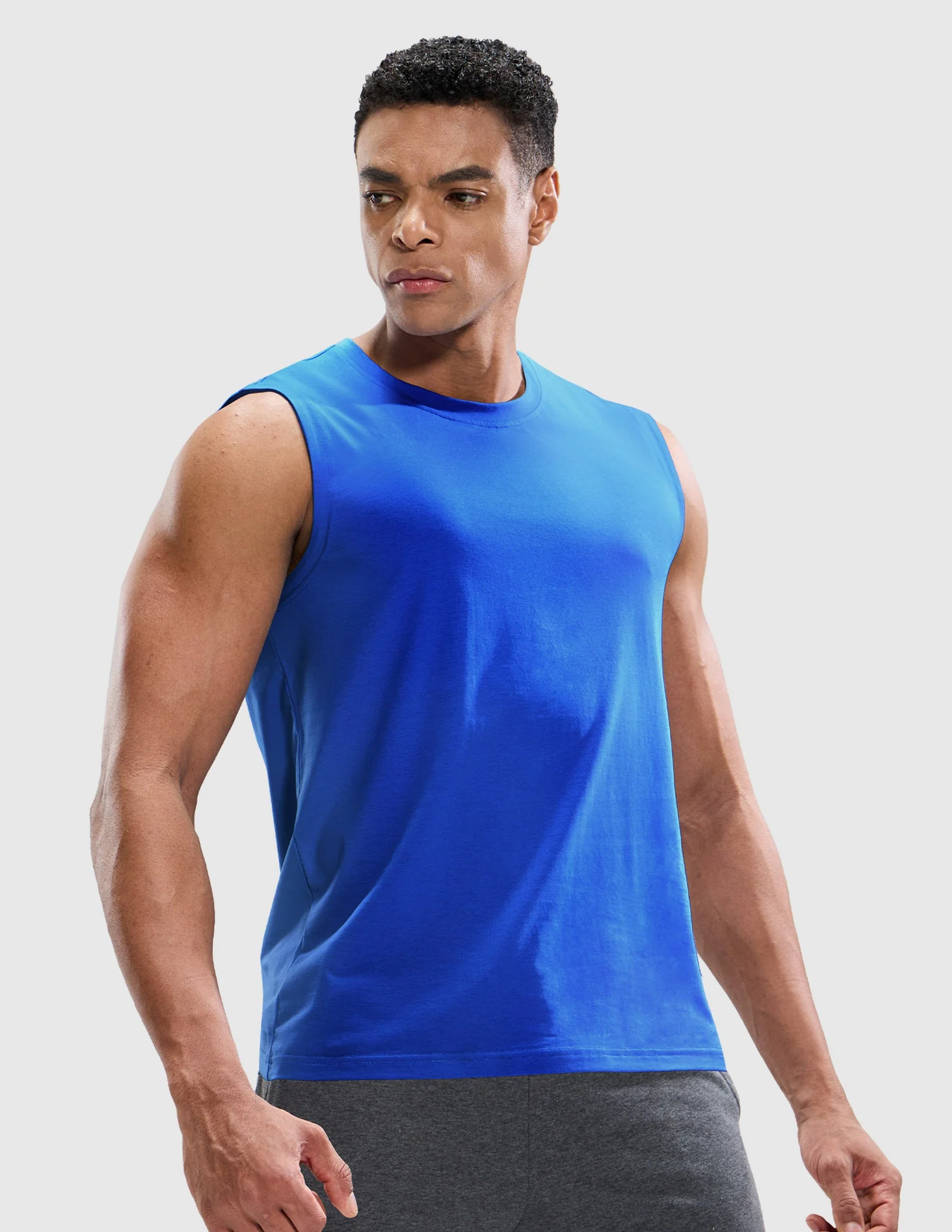 Men's Cotton Sleeveless Muscle Shirts - Image 67
