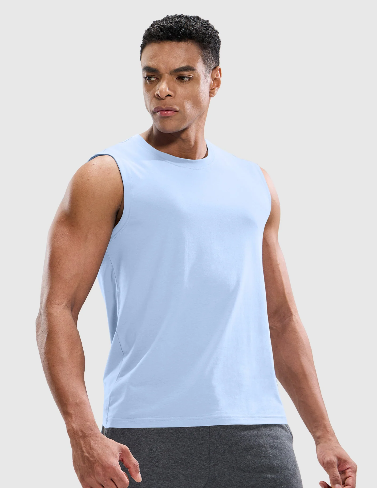 Men's Cotton Sleeveless Muscle Shirts - Image 74