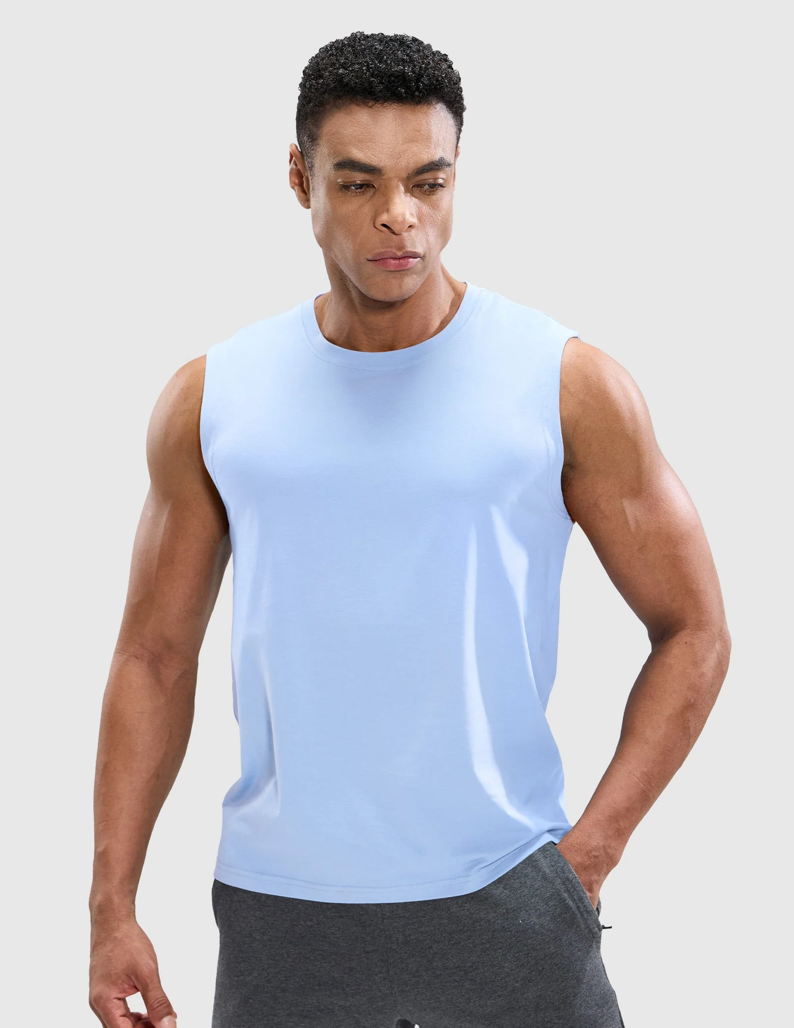 Men's Cotton Sleeveless Muscle Shirts - Image 75