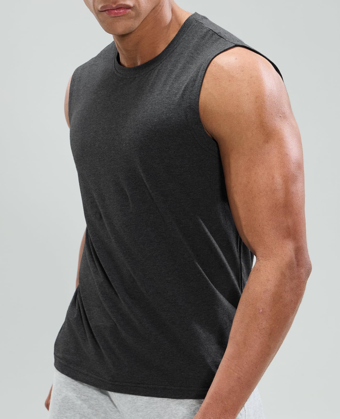 Men's Cotton Sleeveless Muscle Shirts - Image 8