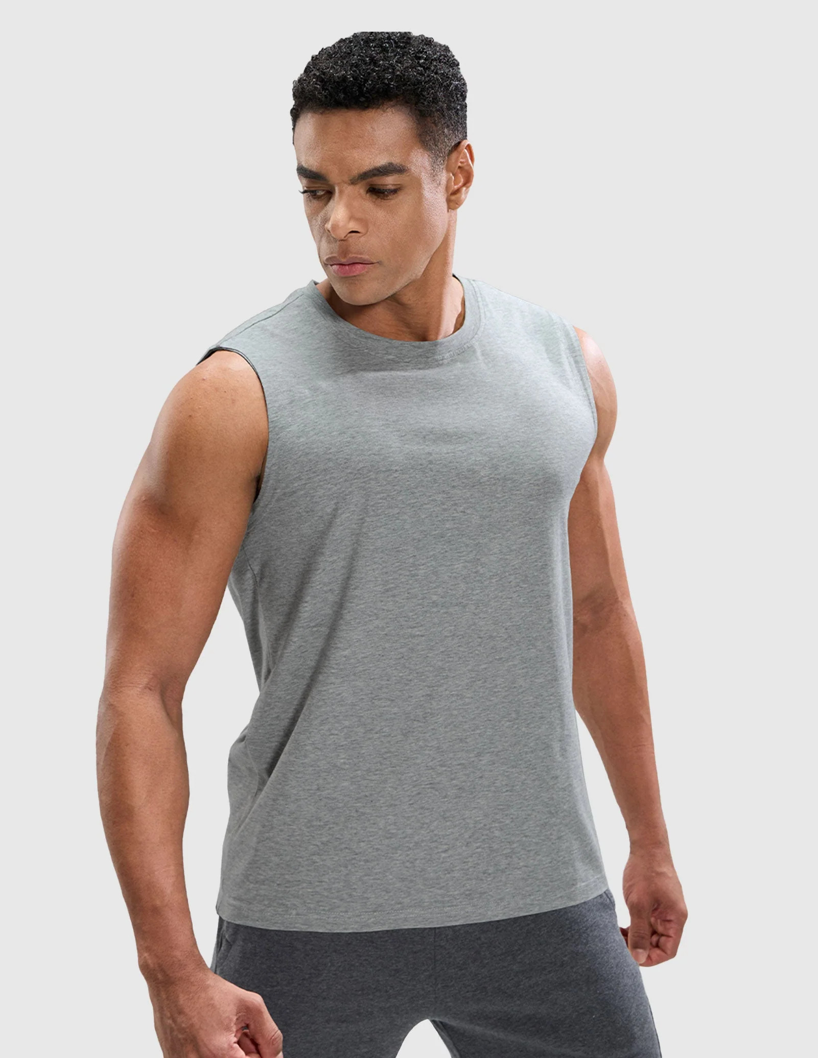 Men's Cotton Sleeveless Muscle Shirts - Image 80