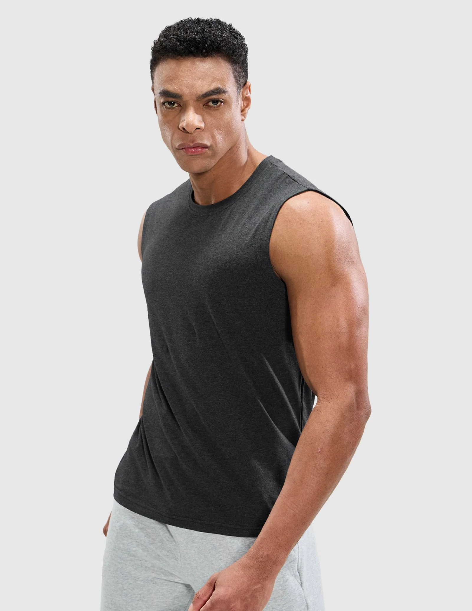 Men's Cotton Sleeveless Muscle Shirts - Image 82