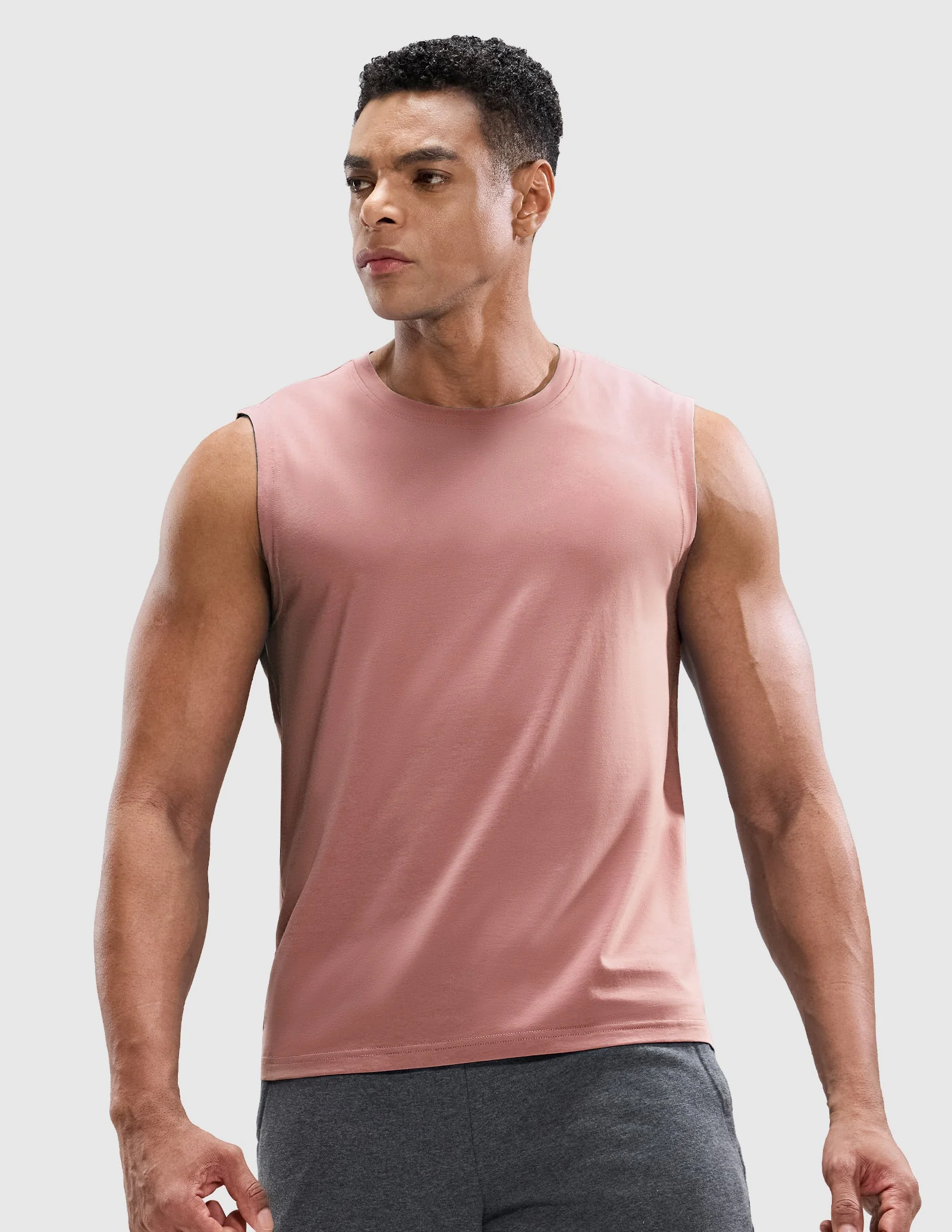 Men's Cotton Sleeveless Muscle Shirts - Image 89