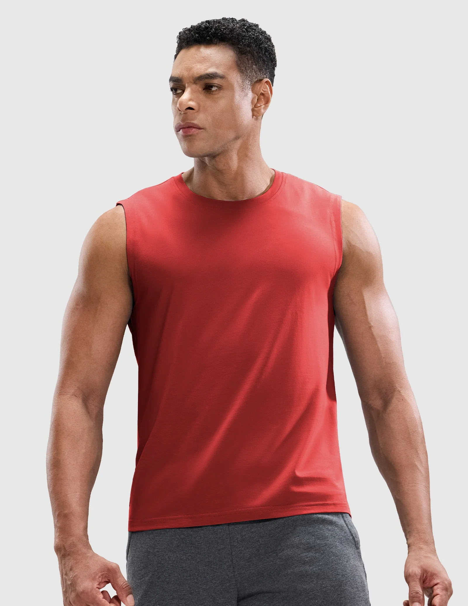 Men's Cotton Sleeveless Muscle Shirts - Image 92
