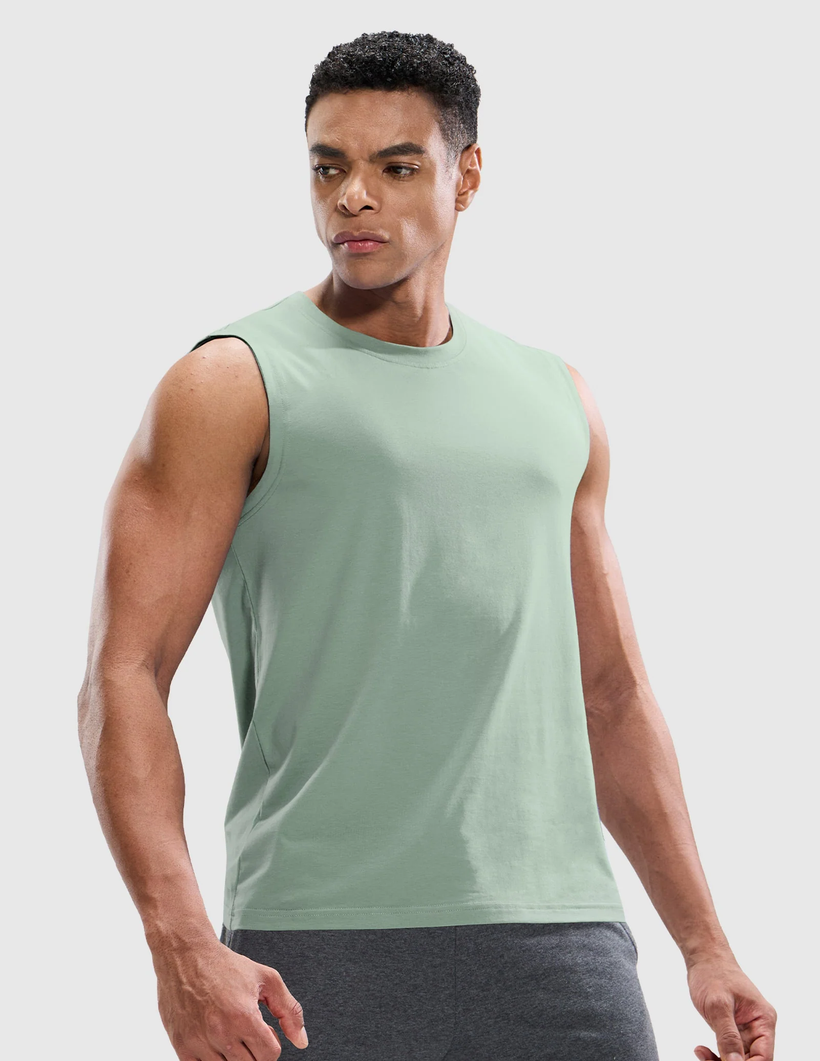 Men's Cotton Sleeveless Muscle Shirts - Image 93