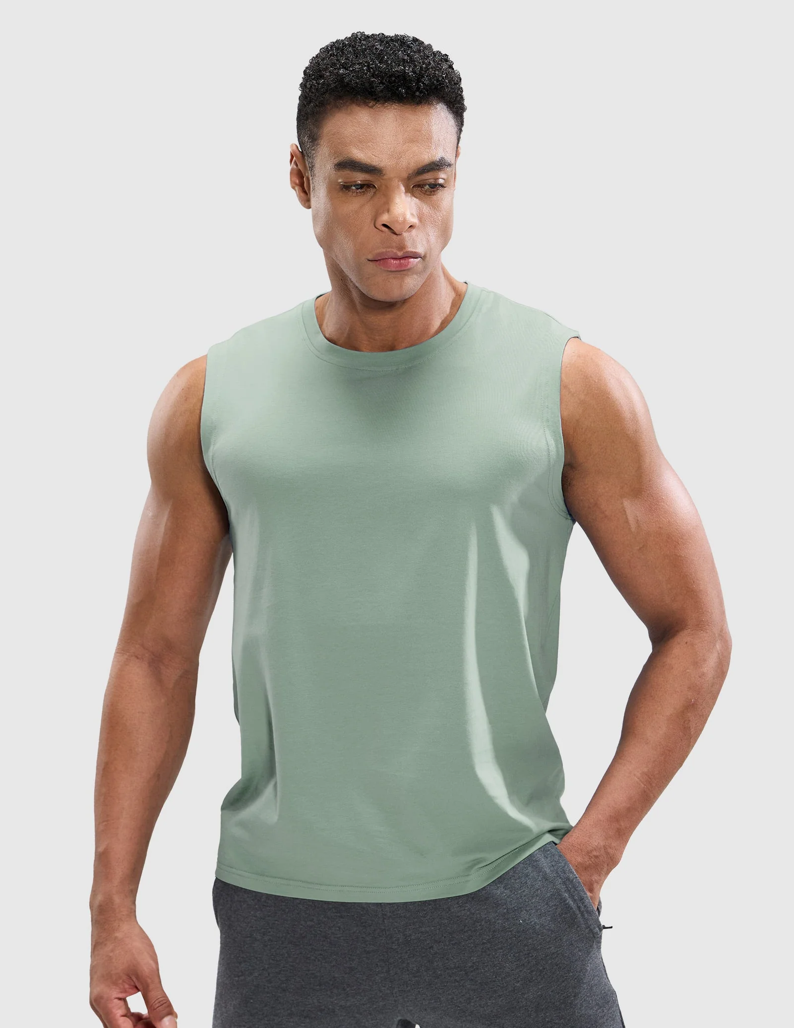 Men's Cotton Sleeveless Muscle Shirts - Image 94
