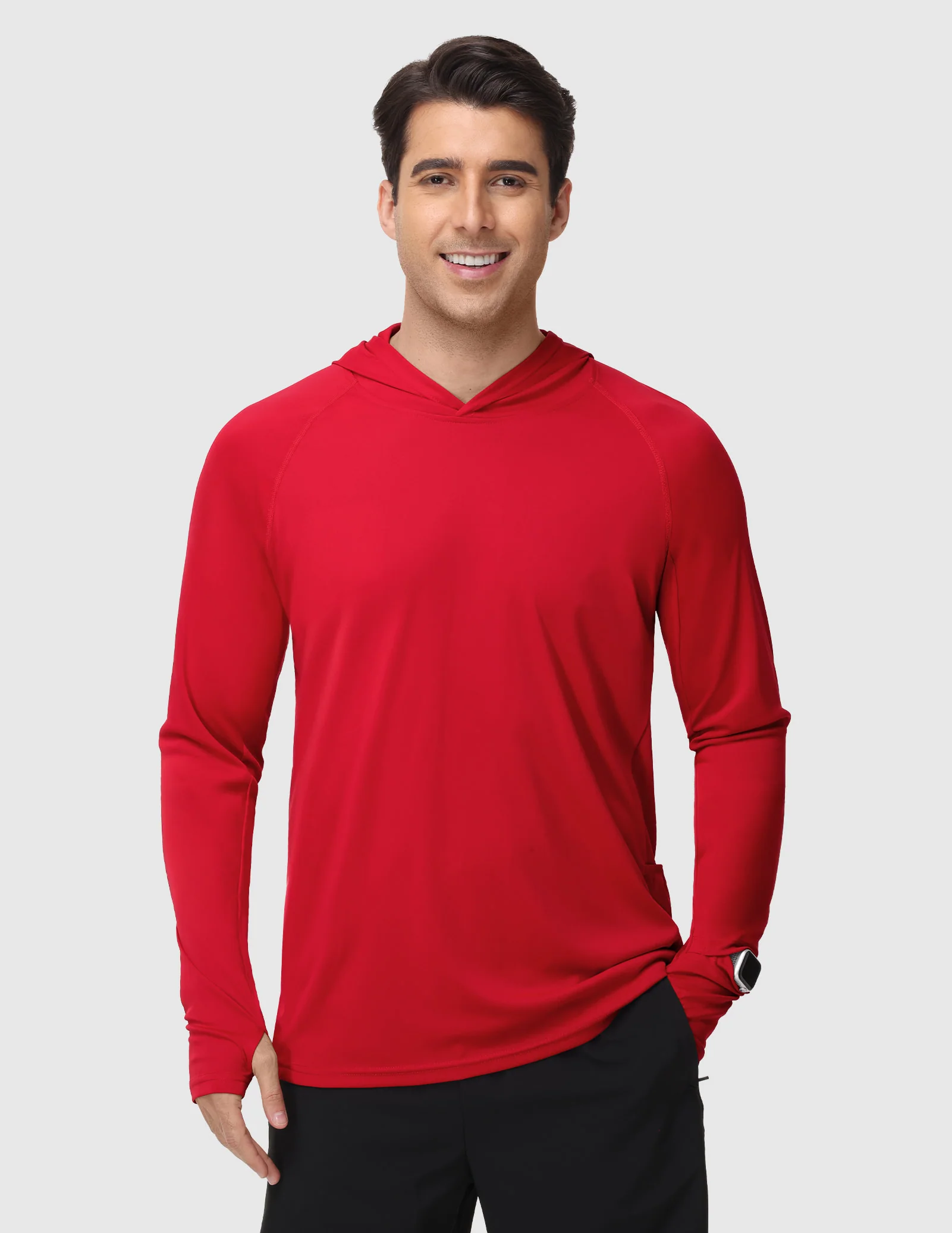 Men's TempoCool UPF 50+ Performance Long Sleeve Hoodie - Image 41