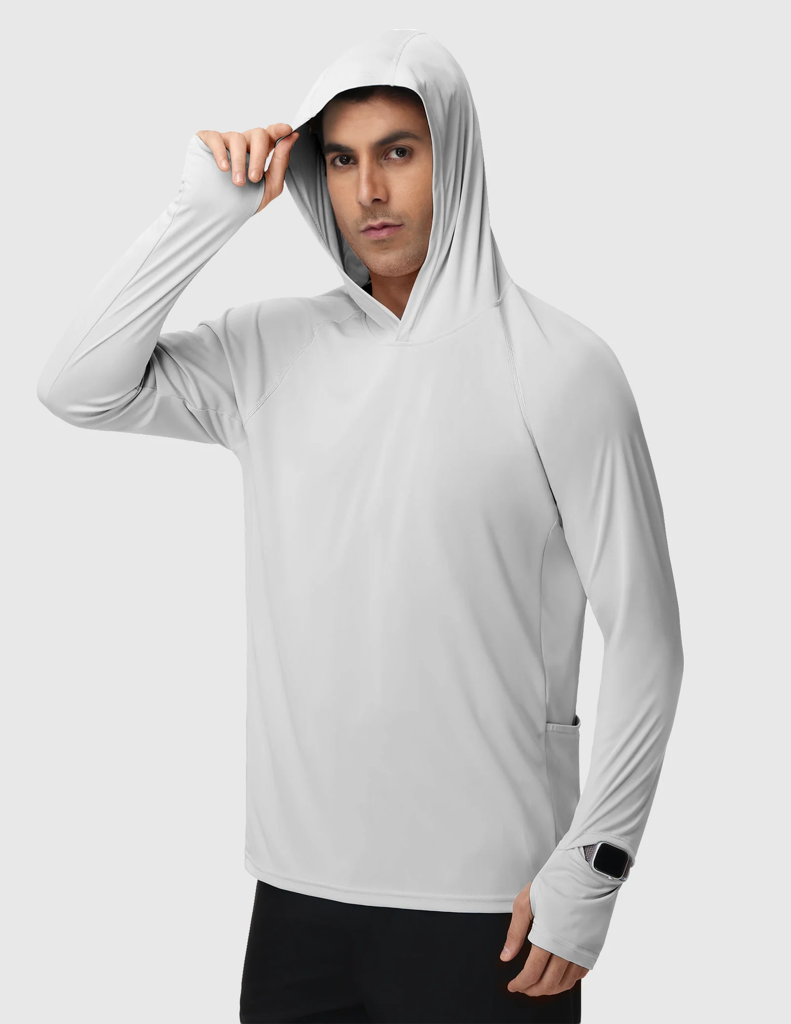 Men's TempoCool UPF 50+ Performance Long Sleeve Hoodie - Image 8