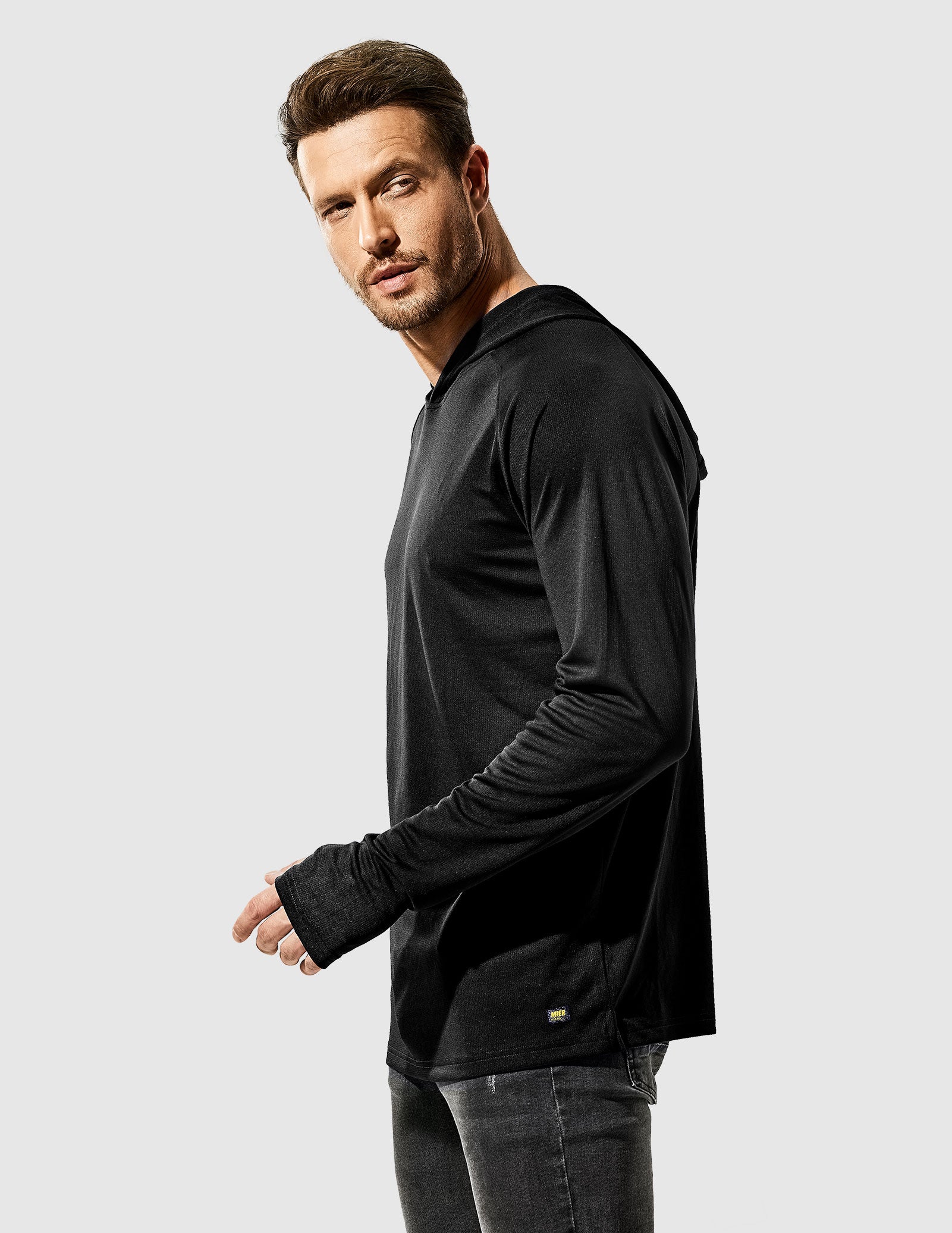 Men's PaceGuard Lightweight Hoodie Long Sleeve Shirt - Image 104