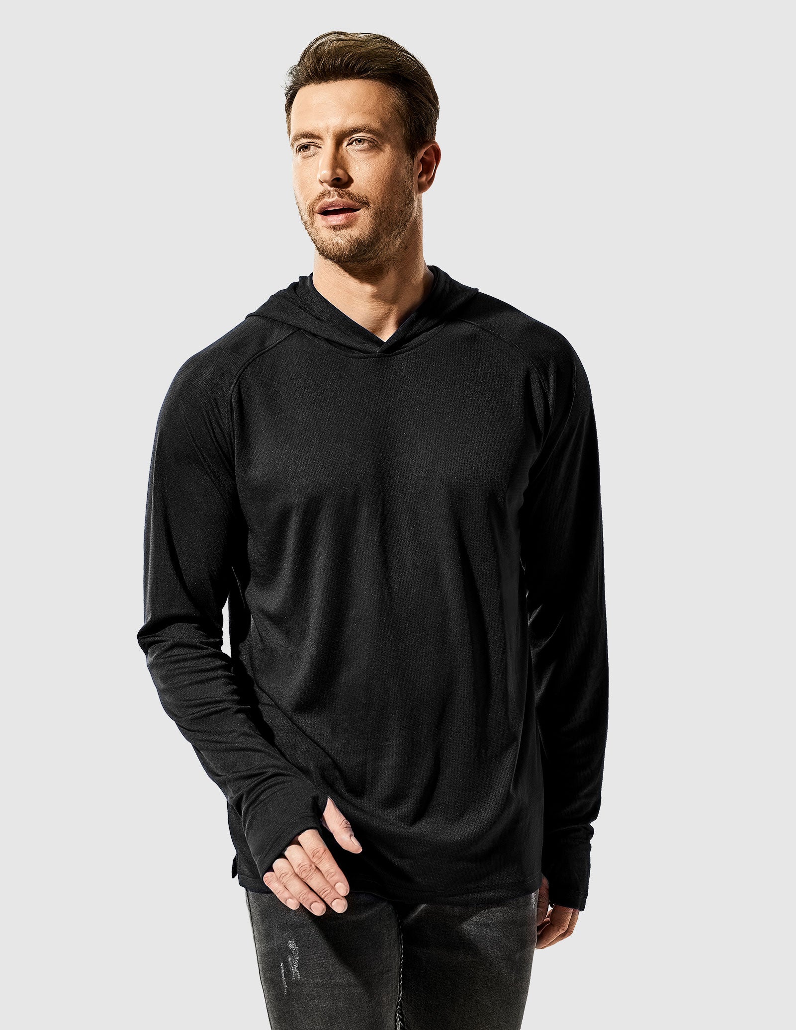 Men's PaceGuard Lightweight Hoodie Long Sleeve Shirt - Image 107